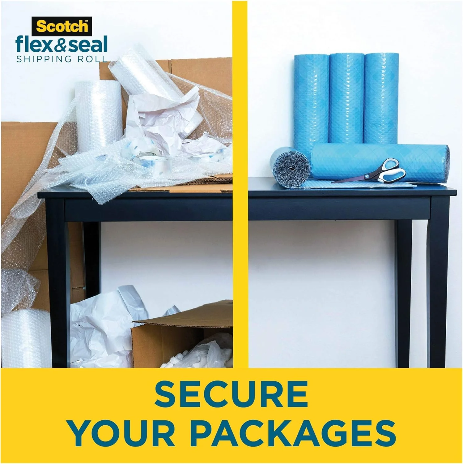 رول بسته بندی اسکاچ Flex and Seal، 38 سانتی متر در 3 متر، راه حل حمل و نقل همه کاره، جایگزین آسان بسته بندی برای کیسه های پستی رول بسته بندی اسکاچ Flex and Seal، 38 سانتی متر در 3 متر، راه حل حمل و نقل همه کاره، جایگزین آسان بسته بندی برای کیسه های پستی