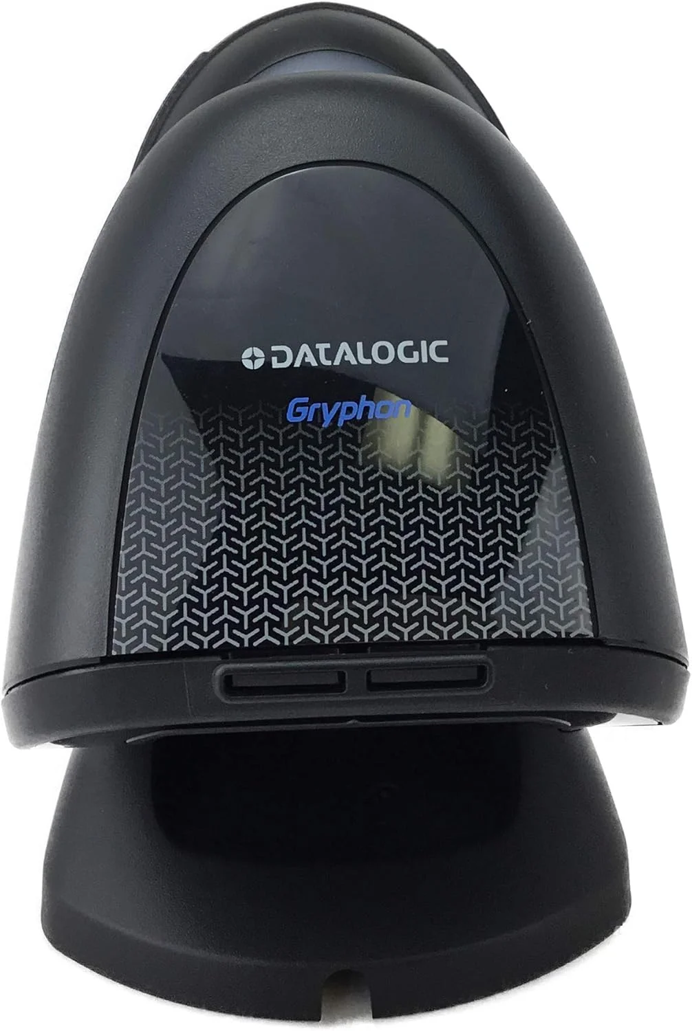 بارکد خوان/تصویرگر بی سیم دو بعدی/تک بعدی همه جهته Datalogic Gryphon GM4500، شامل پایه قابل تنظیم، منبع تغذیه، کابل RS232 و سیم USB