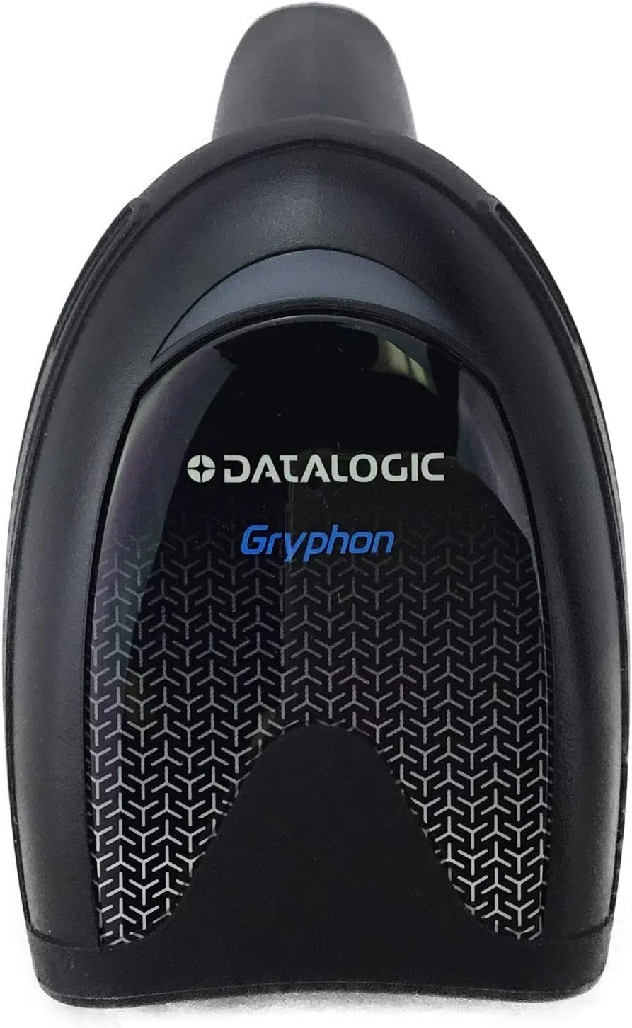 کیت اسکنر بارکد دو بعدی/تک بعدی دستی Datalogic Gryphon GD4590-BK، شامل منبع تغذیه، کابل RS232 و کابل USB