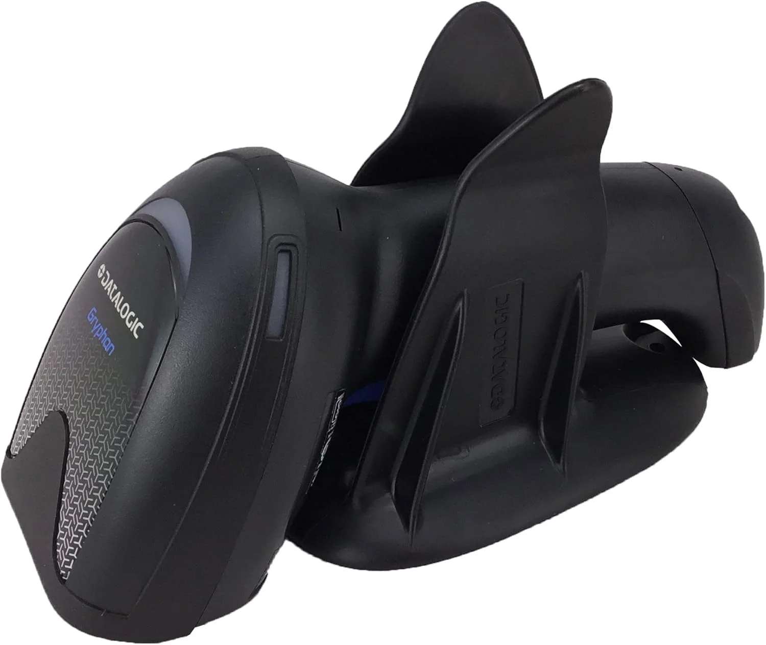 بارکد خوان دو بعدی/تک بعدی دستی دیتالاجیک Gryphon GD4590-BK، شامل پایه چند منظوره رومیزی/دیواری و کابل USB