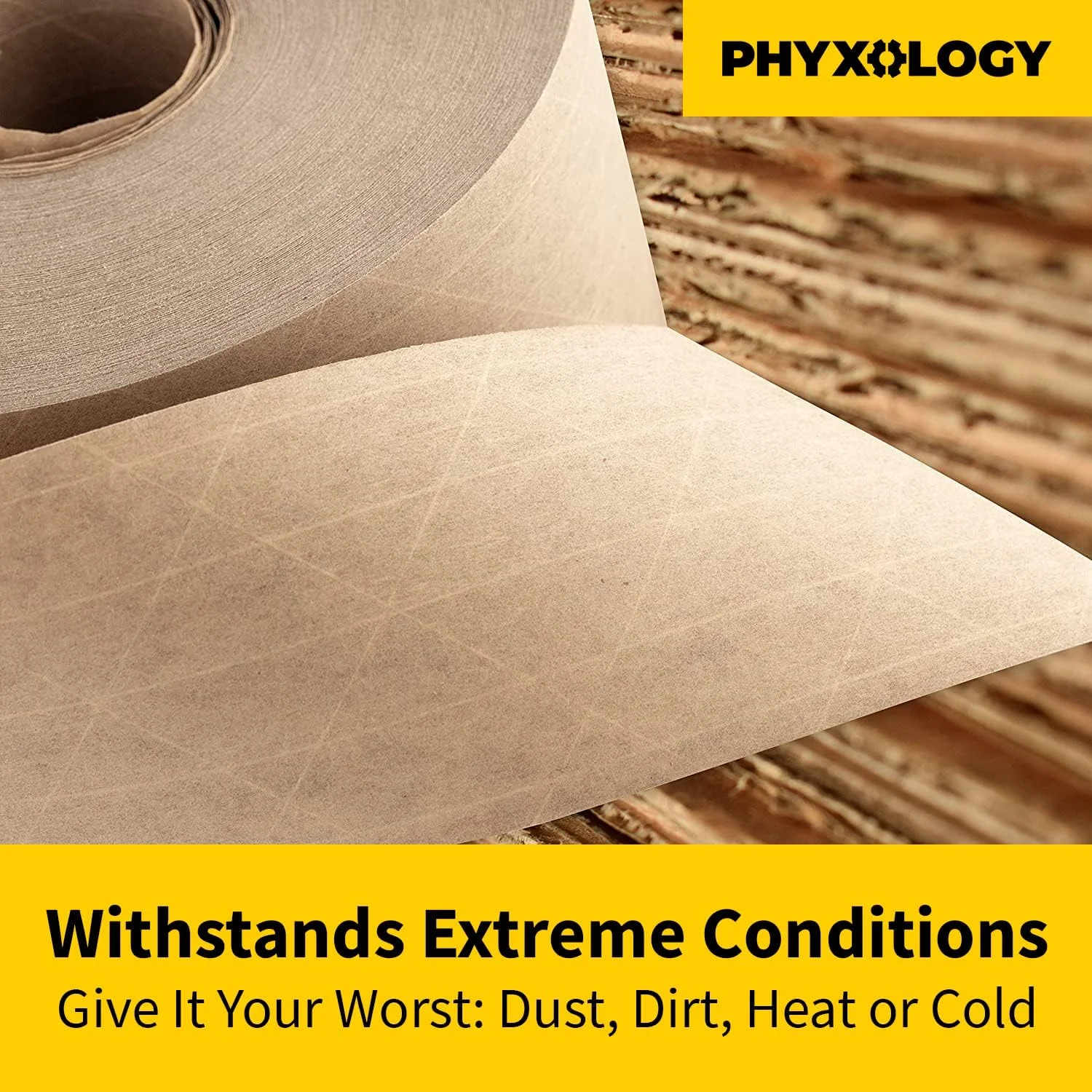 نوار فعال شده با آب فوق العاده بادوام برای بسته بندی ایمن، 2 بسته. نوار کاغذی کرافت قهوه ای 2.75 اینچی، 450 فوتی چسب سنگین برای بسته بندی و حمل و نقل ارائه می دهد. تقویت شده با فایبرگلاس برای چسبندگی فوق العاده قوی.