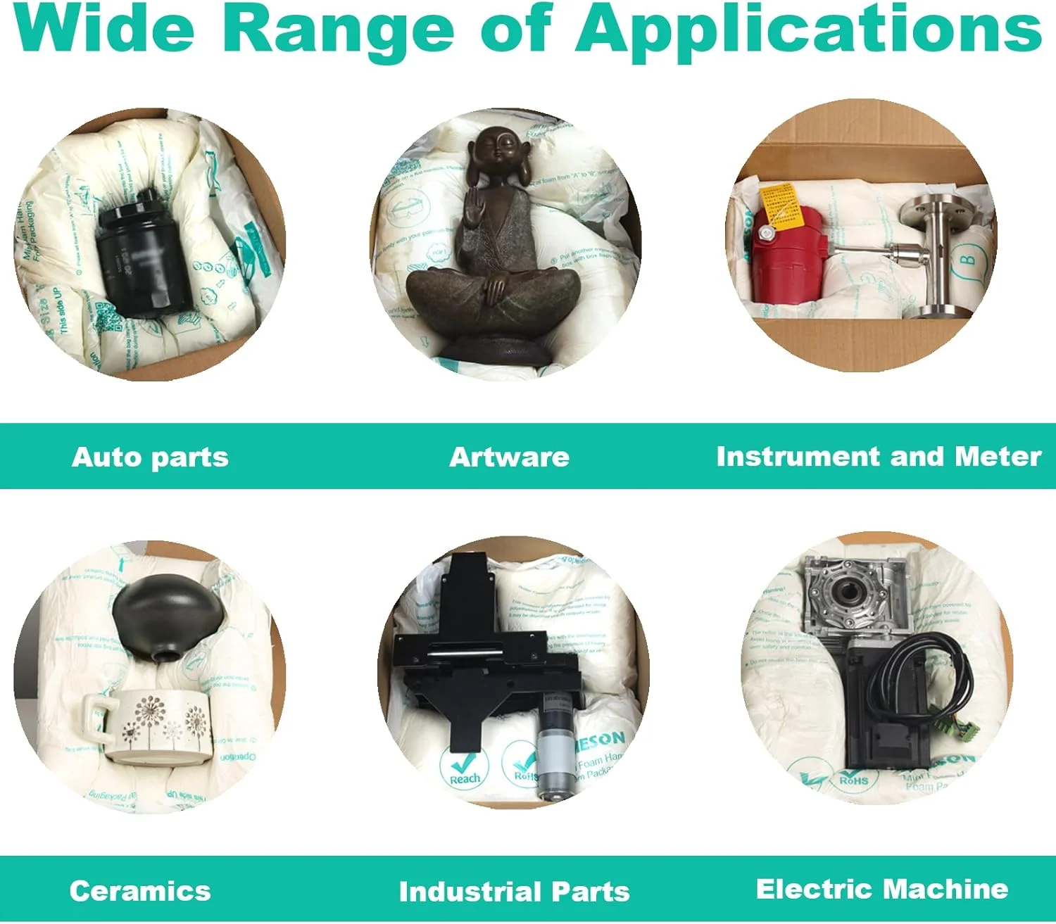 بسته 20 عددی کیسه فوم منبسط شونده 14"x16" | جایگزین Instapak برای بسته بندی صنعتی و محافظت از لوازم الکترونیکی، لوازم لجستیک تجارت الکترونیک عمده بسته 20 عددی کیسه فوم منبسط شونده 14"x16" | جایگزین Instapak برای بسته بندی صنعتی و محافظت از لوازم الکترونیکی، لوازم لجستیک تجارت الکترونیک عمده