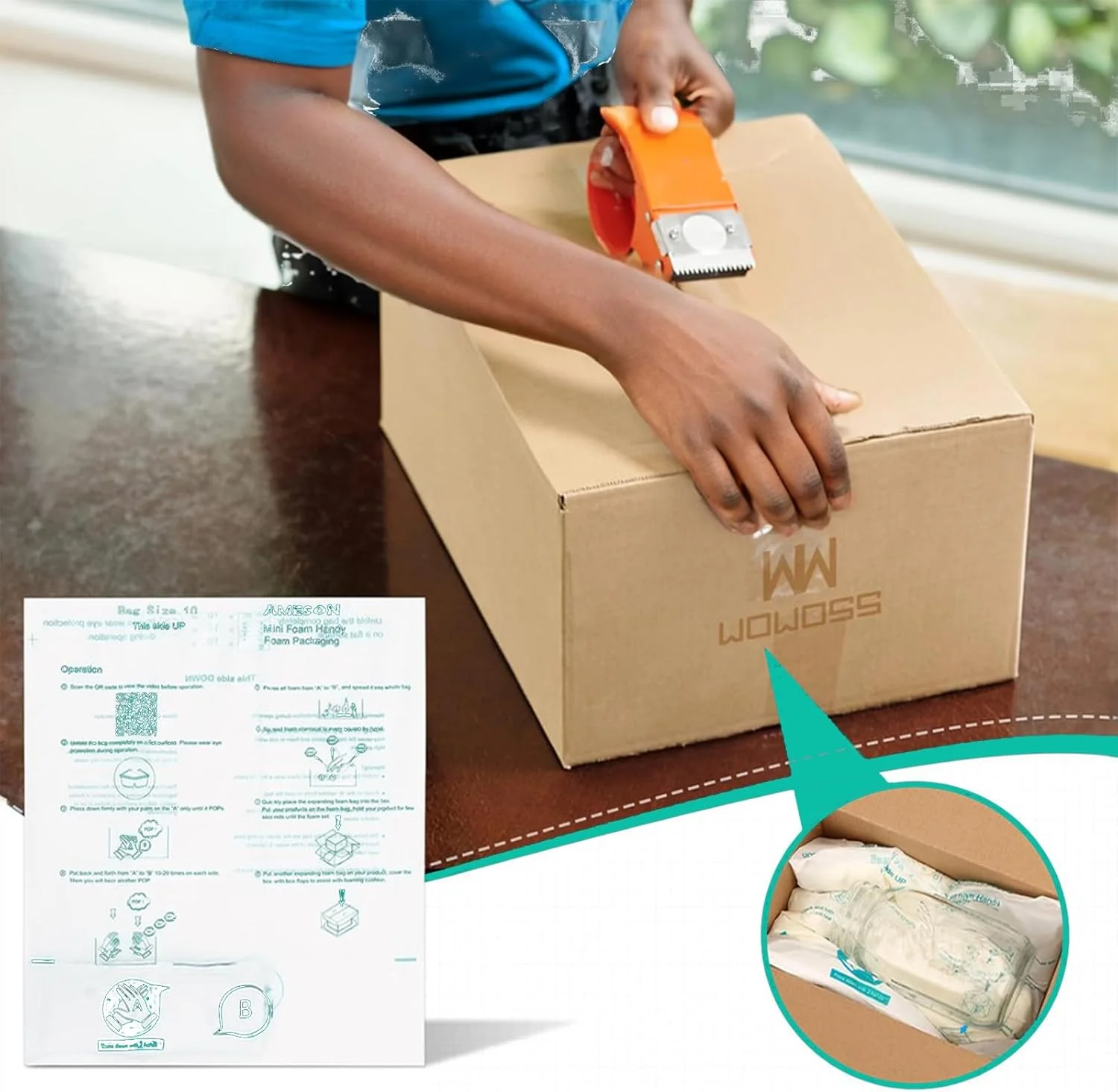 بسته 20 عددی کیسه فوم منبسط شونده 14"x16" | جایگزین Instapak برای بسته بندی صنعتی و محافظت از لوازم الکترونیکی، لوازم لجستیک تجارت الکترونیک عمده بسته 20 عددی کیسه فوم منبسط شونده 14"x16" | جایگزین Instapak برای بسته بندی صنعتی و محافظت از لوازم الکترونیکی، لوازم لجستیک تجارت الکترونیک عمده