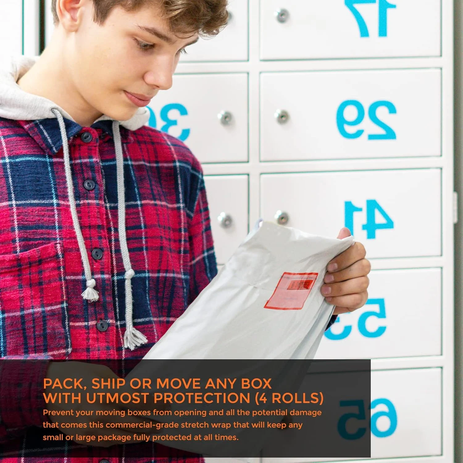 پاکت پستی پلی اتیلن PackageZoom سایز 9x12 بسته 100 عددی، پاکت های پستی خود چسب دار برای کسب و کارها، کیسه های پستی با چسب قوی، کیسه های پستی محافظ مقاوم در برابر پارگی و آب، خاکستری روشن