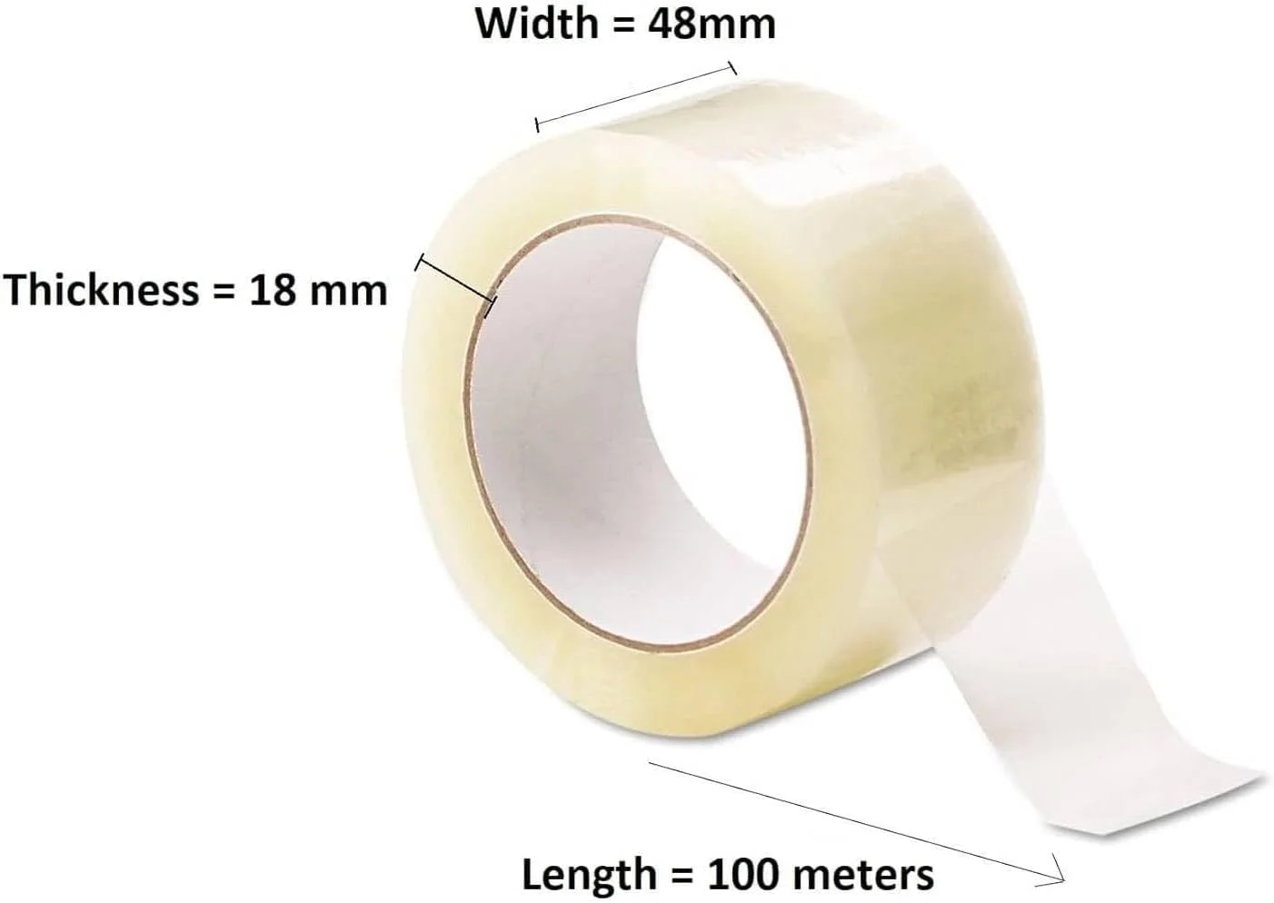 بسته 10 عددی جعبه مقوایی اسباب کشی Duchic™، ظرفیت 10 کیلوگرم، 45x32x23 سانتی متر، [1 رول] سلفون استرچ شفاف - 500 میلی متر (1.3 کیلوگرم)، نوار چسب بسته بندی شفاف [2 اینچ x 50 یارد] نوار بسته بندی قوی و سنگین برای مهر و موم