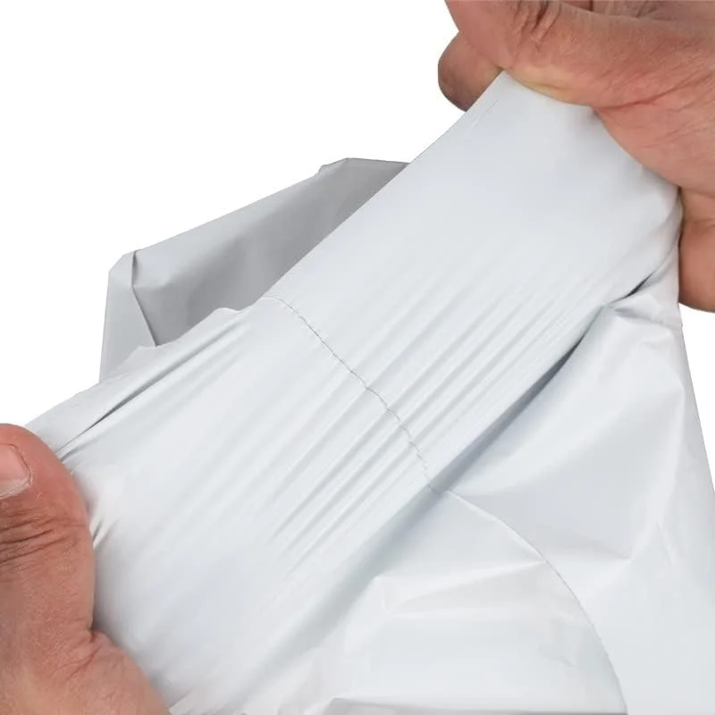 کیسه های پستی چسبی خود چسب سفید کیسه های نگهداری کیسه های پلاستیکی پلی اتیلن پاکت های پستی (رنگ: D، اندازه: 17x30 سانتی متر)