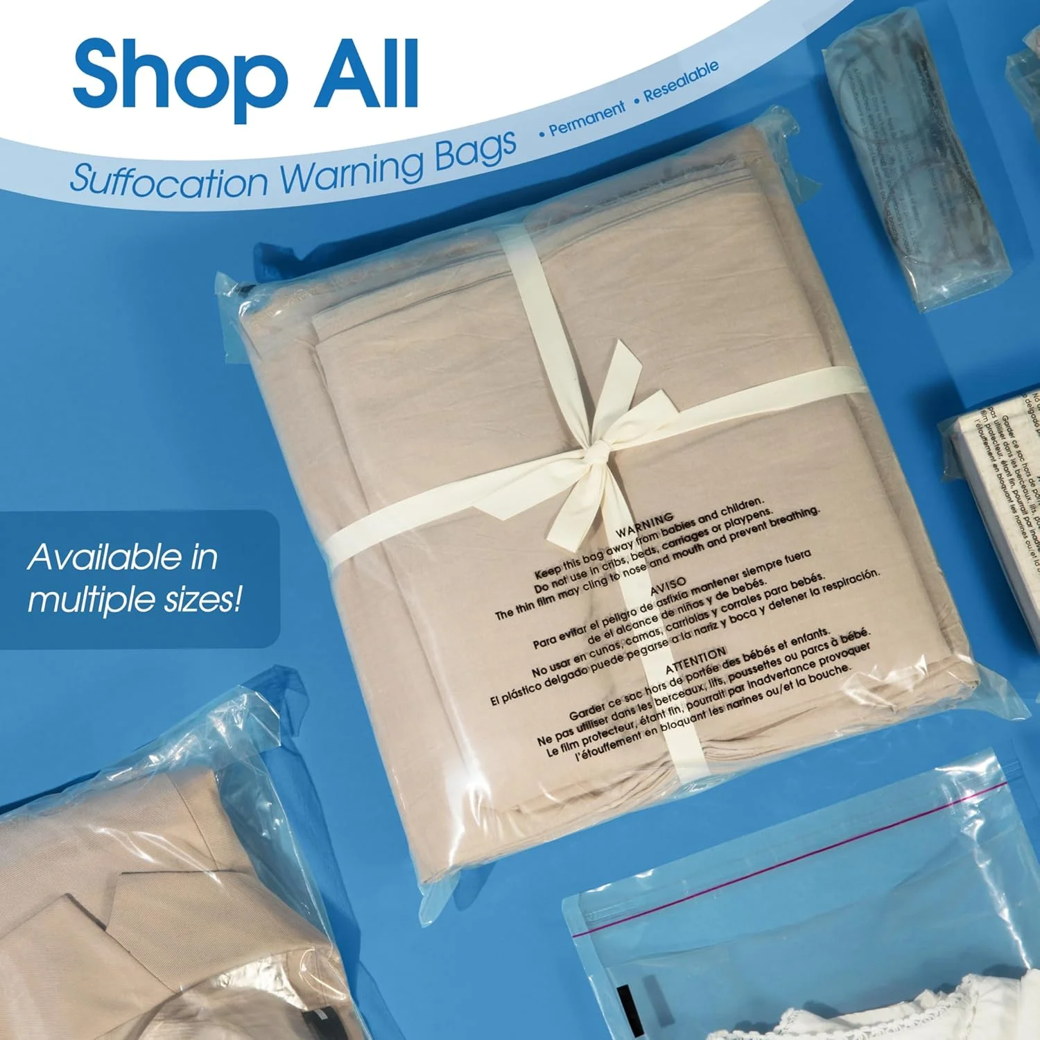 اسپارتاکوس صنعتی - کیسه های پلی اتیلن شفاف خود چسب 11 در 14 اینچ (100 عدد) با هشدار خفگی برای بسته بندی، تی شرت - چسب دائمی اسپارتاکوس صنعتی - کیسه های پلی اتیلن شفاف خود چسب 11 در 14 اینچ (100 عدد) با هشدار خفگی برای بسته بندی، تی شرت - چسب دائمی