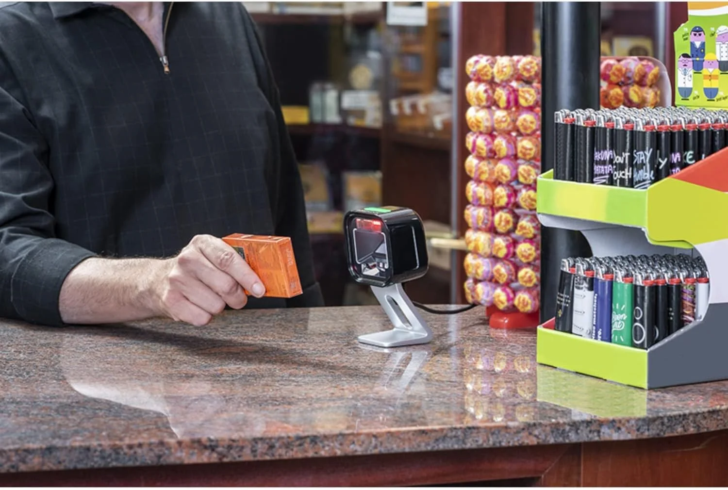 اسکنر بارکد رومیزی DATALOGIC Magellan 1500I - اتصال کابلی - 1D, 2D - مشکی