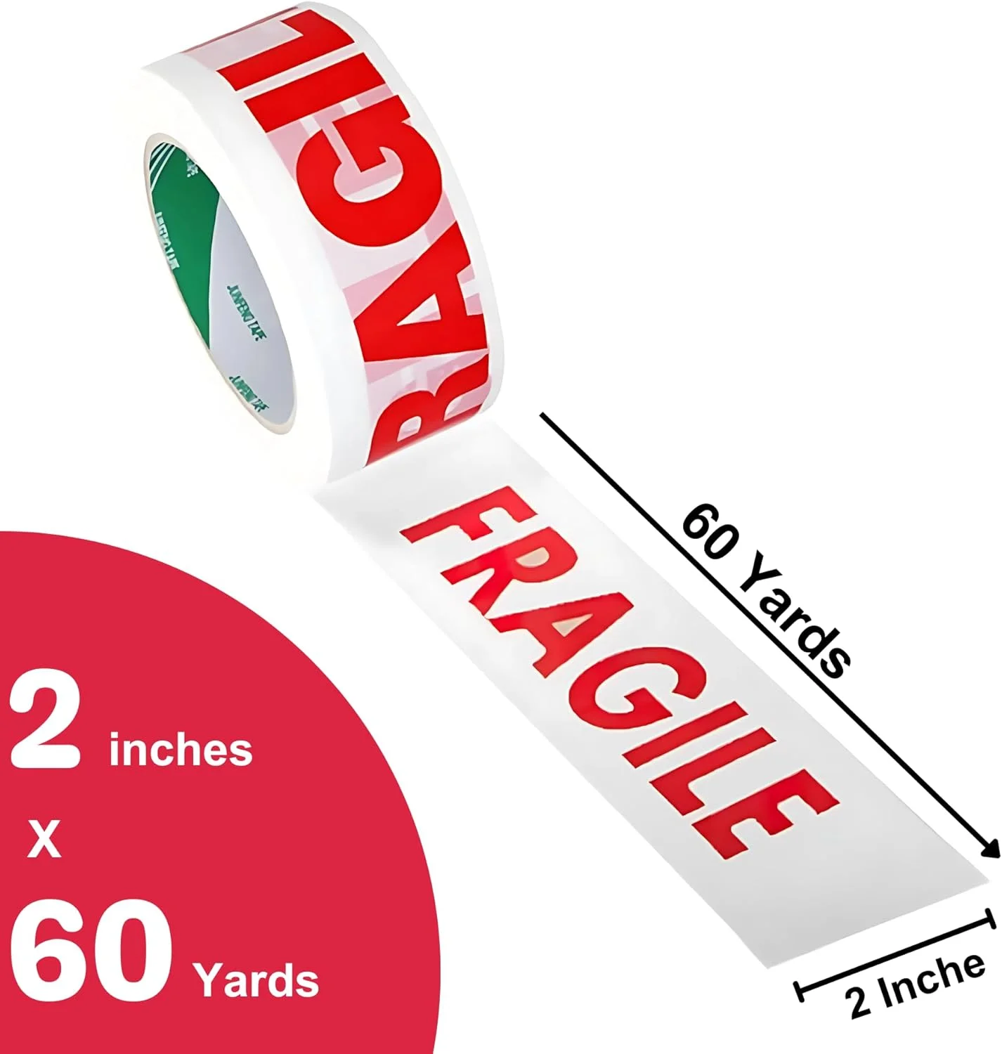 نوار چسب بسته بندی شکننده - 2 اینچ (5 سانتی متر) × 60 یارد (55 متر) - چاپ هشدار دهنده قرمز "شکننده" - نوار چسب قوی برای حمل و نقل، اسباب کشی، بسته بندی، انبارداری - نوار چسب اکریلیک قوی - بسته 6 عددی نوار چسب بسته بندی شکننده - 2 اینچ (5 سانتی متر) × 60 یارد (55 متر) - چاپ هشدار دهنده قرمز "شکننده" - نوار چسب قوی برای حمل و نقل، اسباب کشی، بسته بندی، انبارداری - نوار چسب اکریلیک قوی - بسته 6 عددی