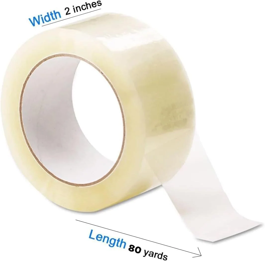 نوار چسب بسته بندی شفاف ORACZ | 2 اینچ در 80 یارد - نوار بسته بندی قوی و سنگین برای بستن جعبه ها، اسباب کشی، حمل و نقل، کیسه های پستی و لوازم اداری (6 عددی)