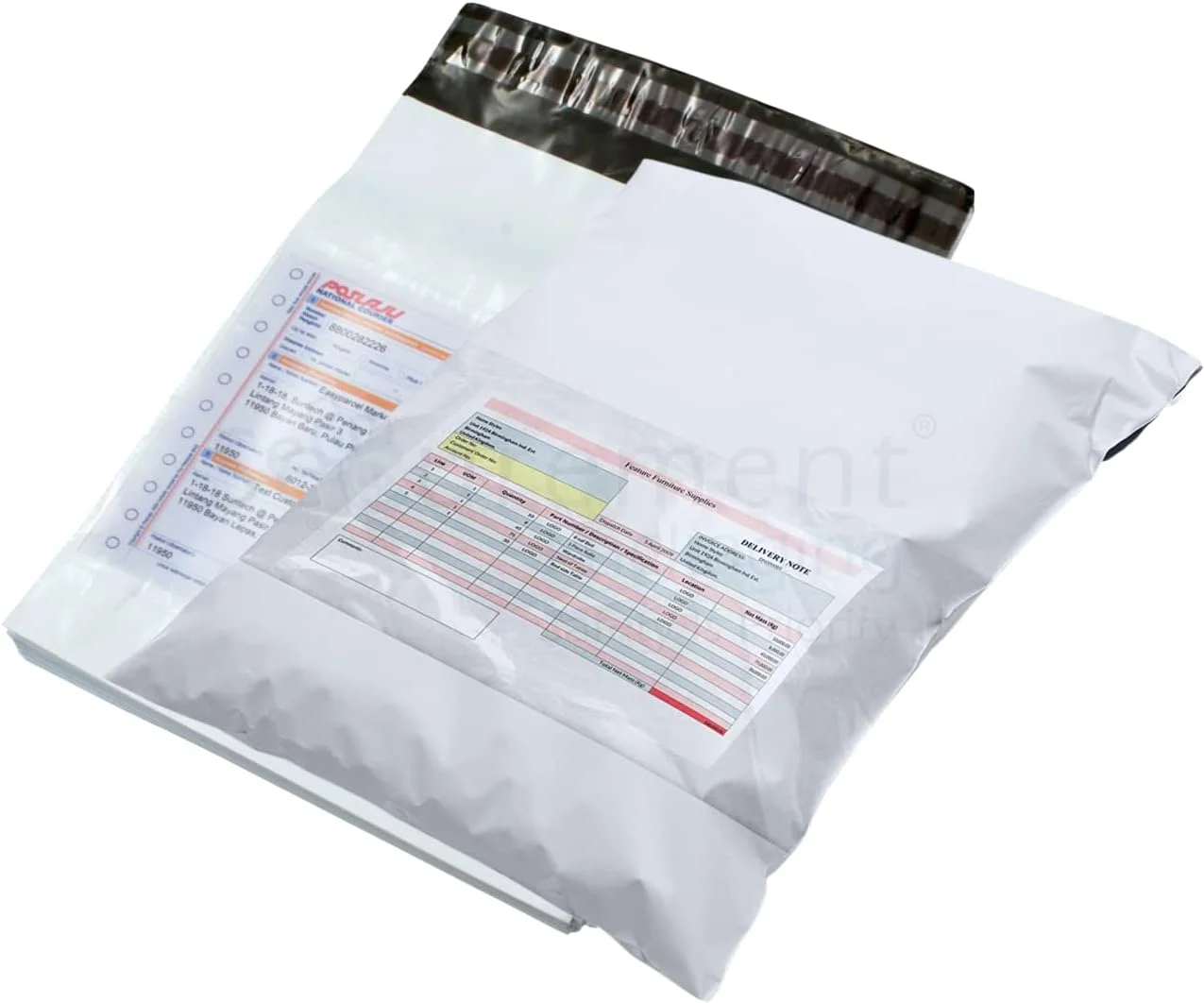 پاکت پستی امنیتی SECUREMENT® (سایز 16x12) ضد دستکاری، 55 میکرون، مناسب برای ارسال و بسته بندی [بسته 50+ عددی با پاکت]