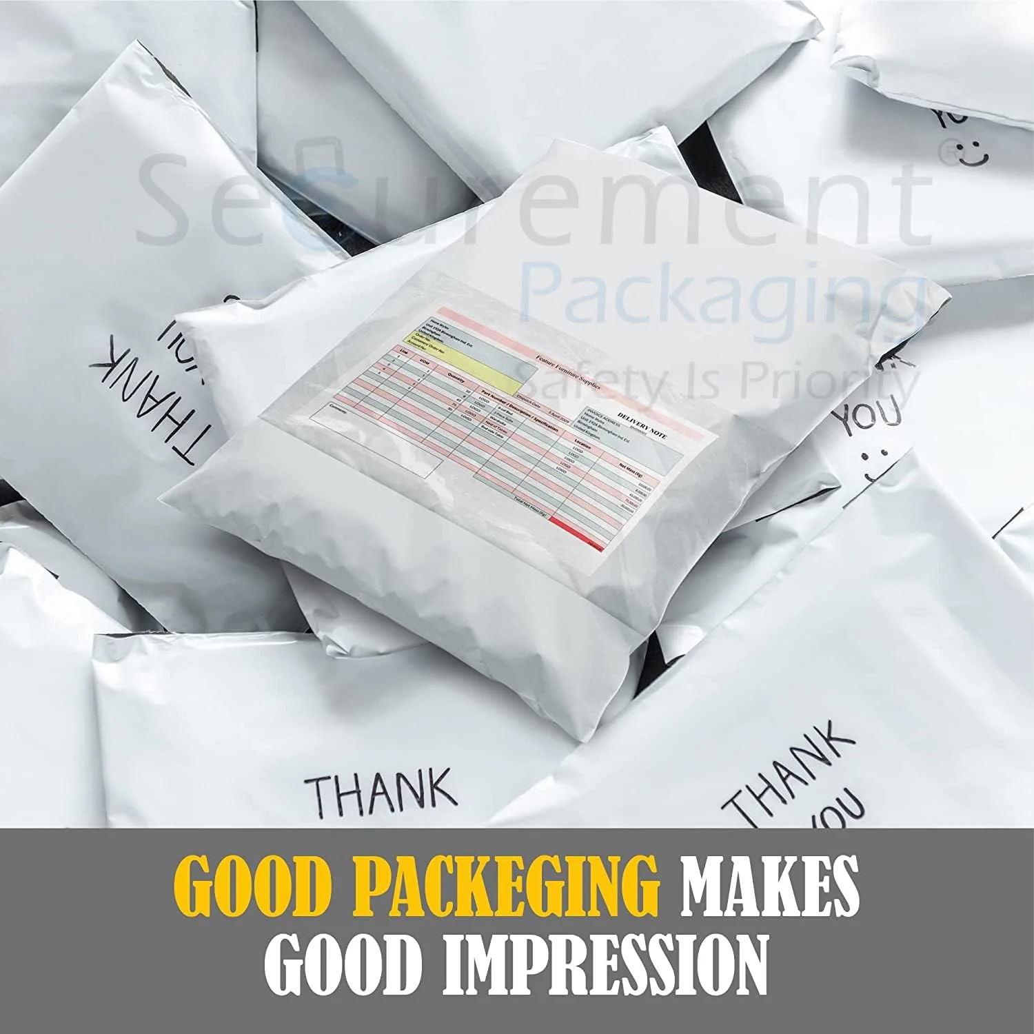 پاکت پستی امنیتی SECUREMENT® (سایز 16x12) ضد دستکاری، 55 میکرون، مناسب برای ارسال و بسته بندی [بسته 50+ عددی با پاکت]