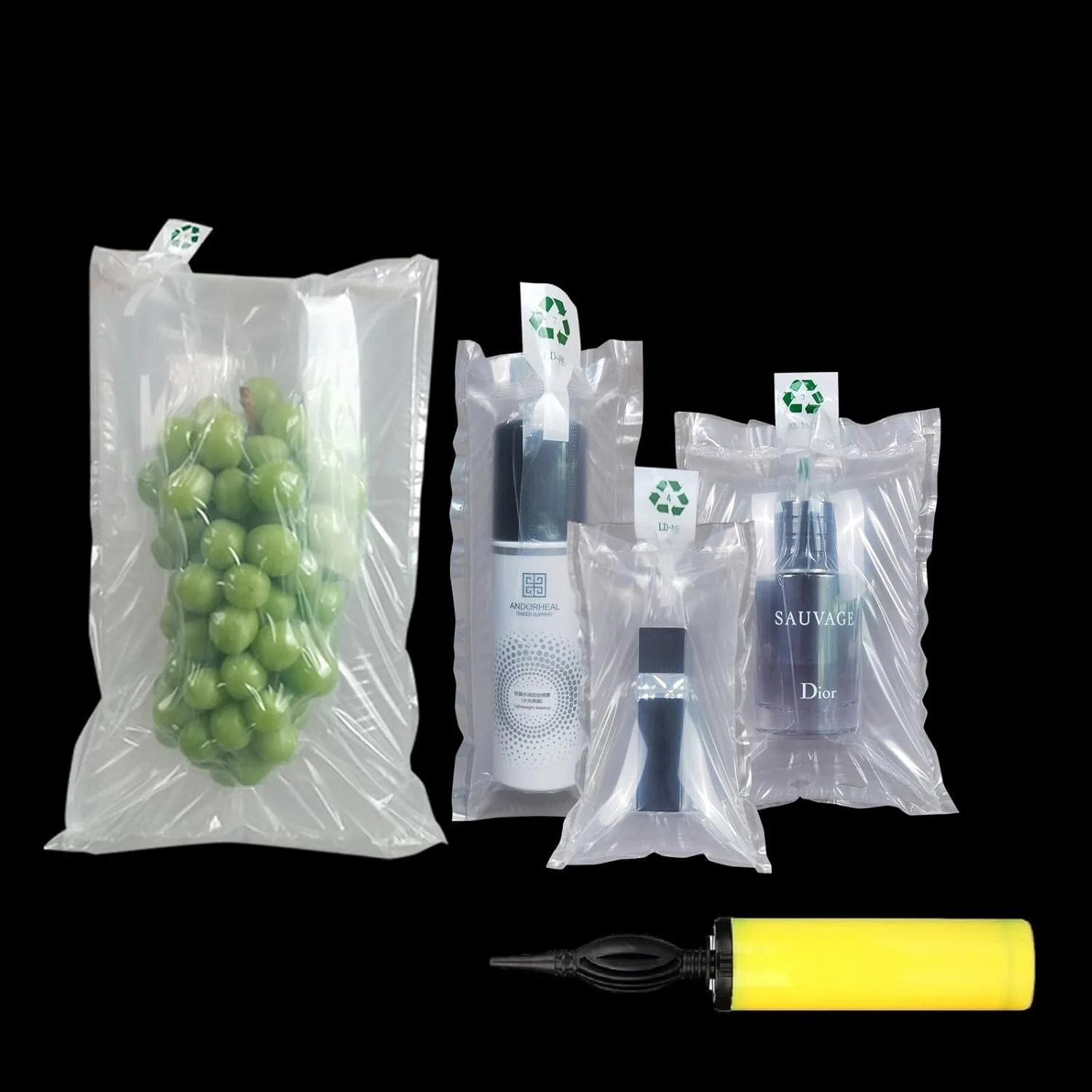 کیسه هوای بسته بندی HBSTUDIO، 4 سایز، کیسه حباب هوا، بالشتک های هوا، کیسه های بافر، بالشتک پرکننده فضای خالی برای حمل و نقل و بسته بندی، پمپ رایگان، 40 عدد کیسه هوای بسته بندی HBSTUDIO، 4 سایز، کیسه حباب هوا، بالشتک های هوا، کیسه های بافر، بالشتک پرکننده فضای خالی برای حمل و نقل و بسته بندی، پمپ رایگان، 40 عدد