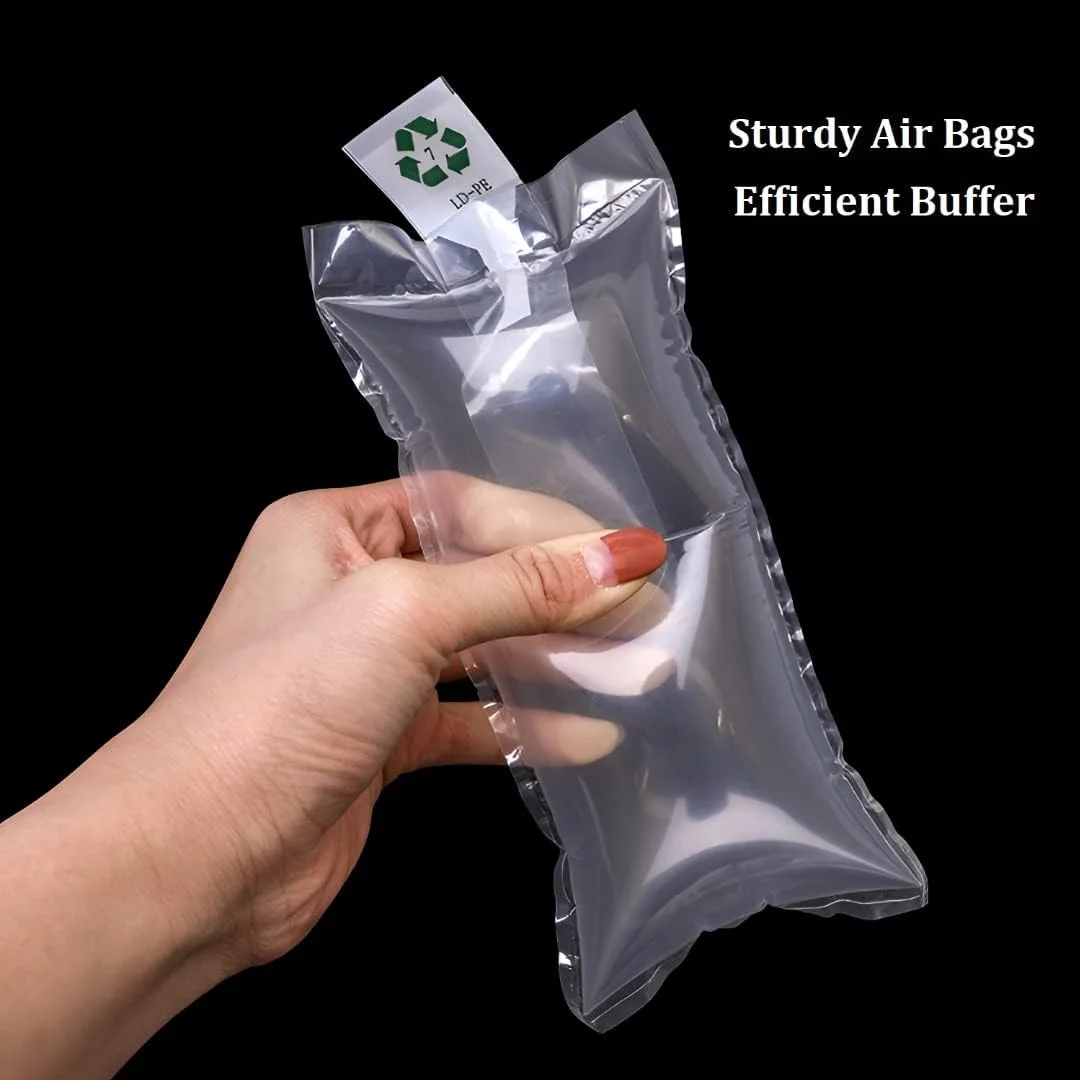 کیسه هوای بسته بندی HBSTUDIO، 4 سایز، کیسه حباب هوا، بالشتک های هوا، کیسه های بافر، بالشتک پرکننده فضای خالی برای حمل و نقل و بسته بندی، پمپ رایگان، 40 عدد