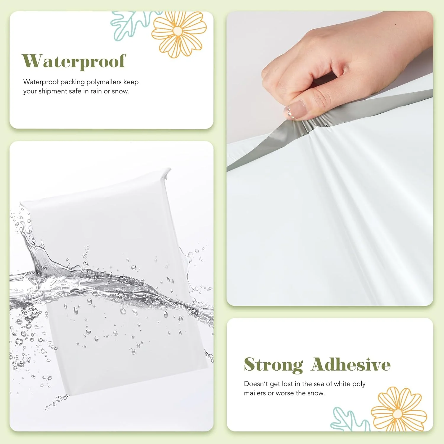 پاکت پستی بزرگ Fuxury سایز 48x61 سانتی متر، بسته 100 عددی، کیسه های پستی خود چسب دار برای لباس، پاکت های پستی ضد آب، کیسه های پلاستیکی پستی برای کسب و کارهای کوچک، کیسه های پستی انعطاف پذیر سفید پاکت پستی بزرگ Fuxury سایز 48x61 سانتی متر، بسته 100 عددی، کیسه های پستی خود چسب دار برای لباس، پاکت های پستی ضد آب، کیسه های پلاستیکی پستی برای کسب و کارهای کوچک، کیسه های پستی انعطاف پذیر سفید