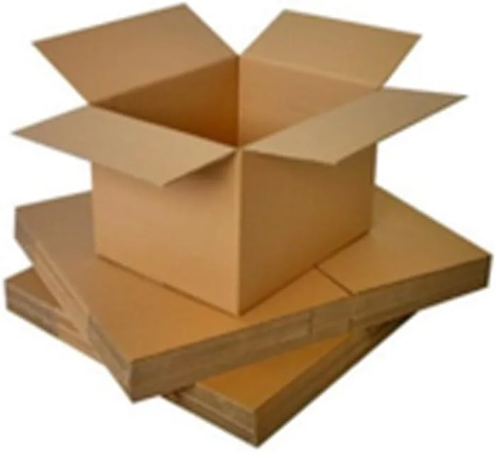 جعبه کارتن حمل و نقل 25x25x25 سانتی متر 3 لایه - کارتن راه راه سنگین، راه حل بسته بندی سازگار با محیط زیست، (مجموعه 3 عددی)
