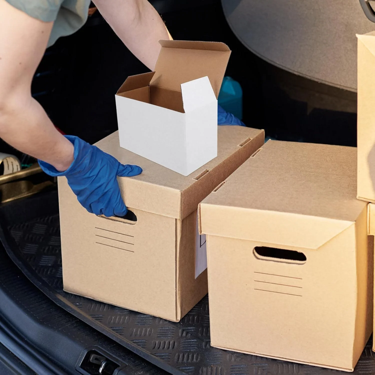 STOBOK 10 عدد جعبه کوچک چند شبکه ای مقوایی برای ارسال، جابجایی، بسته بندی لوازم STOBOK 10 عدد جعبه کوچک چند شبکه ای مقوایی برای ارسال، جابجایی، بسته بندی لوازم