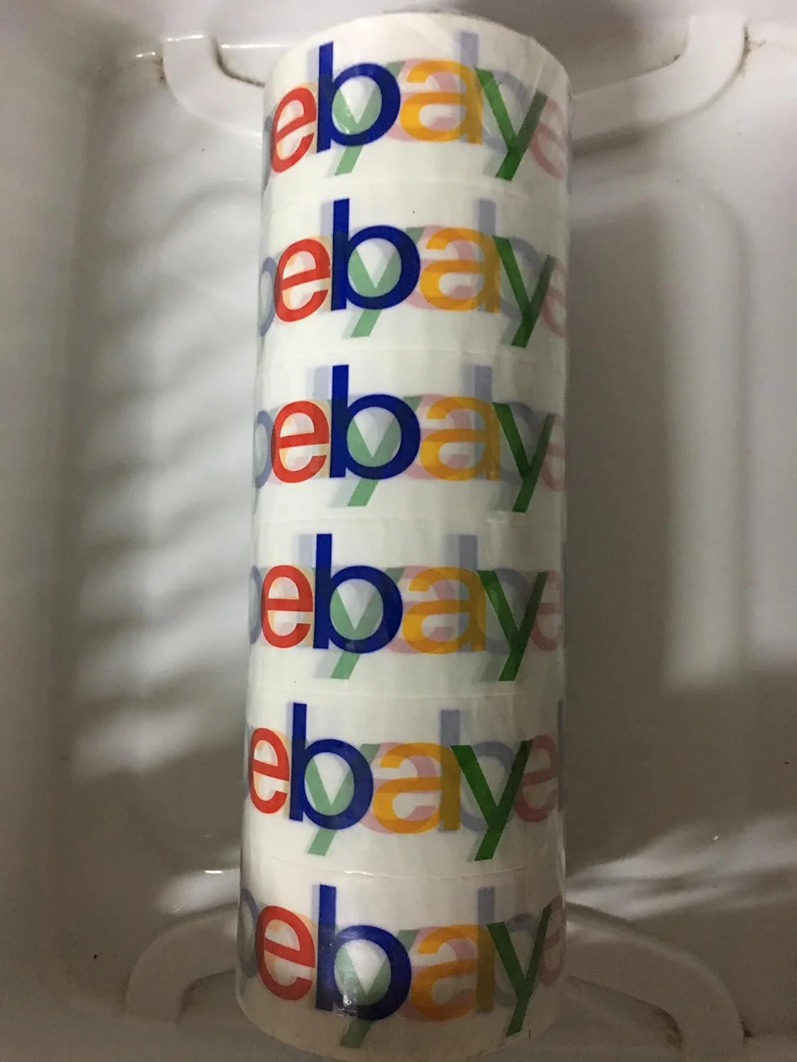 نوار بسته بندی BOPP توز بیک با برند eBay، ضخامت 2 میل، بسته 6 عددی رول 75 فوت در 2 اینچ