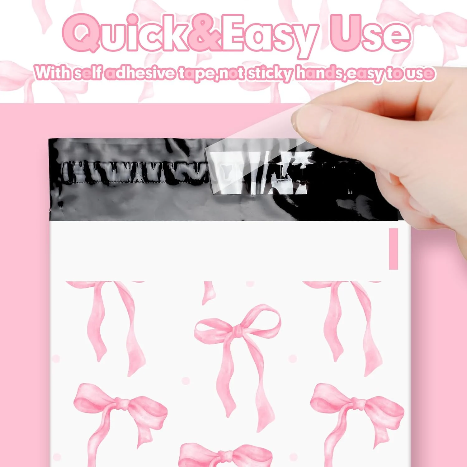 200 عدد پاکت پستی پلی اتیلن پاپیونی صورتی Resurhang، پاکت های پستی سنگین و ضد آب با چسب خودکار برای پاکت های پستی بزرگ، بسته بندی مقاوم در برابر پارگی (پاپیون Coquette، 6x9 اینچ) 200 عدد پاکت پستی پلی اتیلن پاپیونی صورتی Resurhang، پاکت های پستی سنگین و ضد آب با چسب خودکار برای پاکت های پستی بزرگ، بسته بندی مقاوم در برابر پارگی (پاپیون Coquette، 6x9 اینچ)