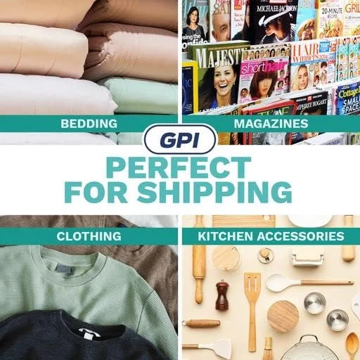 پاکت پستی پلی اتیلن سفید GPI - سایز 7.5 x 10.5 اینچ، ضخامت 2.5 میل، بسته 100 عددی - پاکت های پستی ضد آب و مقاوم در برابر پارگی/سوراخ شدگی با چسب خود چسب، کیسه های پستی پلاستیکی بدون پد برای بسته بندی و حمل و نقل