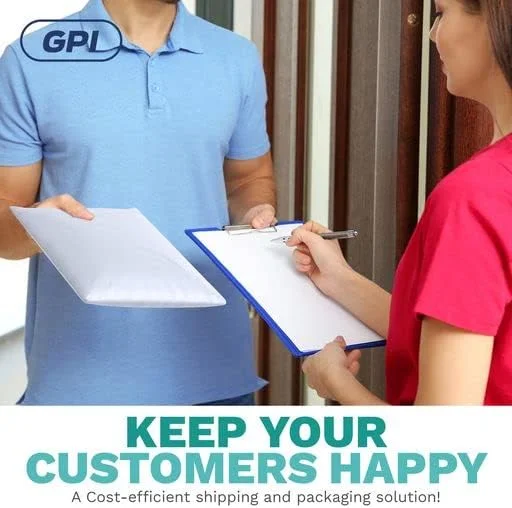 پاکت پستی پلی اتیلن سفید GPI - سایز 7.5 x 10.5 اینچ، ضخامت 2.5 میل، بسته 100 عددی - پاکت های پستی ضد آب و مقاوم در برابر پارگی/سوراخ شدگی با چسب خود چسب، کیسه های پستی پلاستیکی بدون پد برای بسته بندی و حمل و نقل