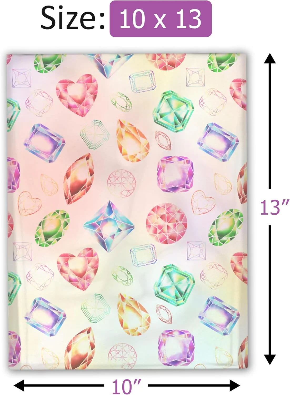 پاکت پستی پلی اتیلن طرح جواهرات و الماس Pro Supply Global سایز 10x13 (100 عددی)، پاکت های پستی چاپی با کیفیت عالی پاکت پستی پلی اتیلن طرح جواهرات و الماس Pro Supply Global سایز 10x13 (100 عددی)، پاکت های پستی چاپی با کیفیت عالی