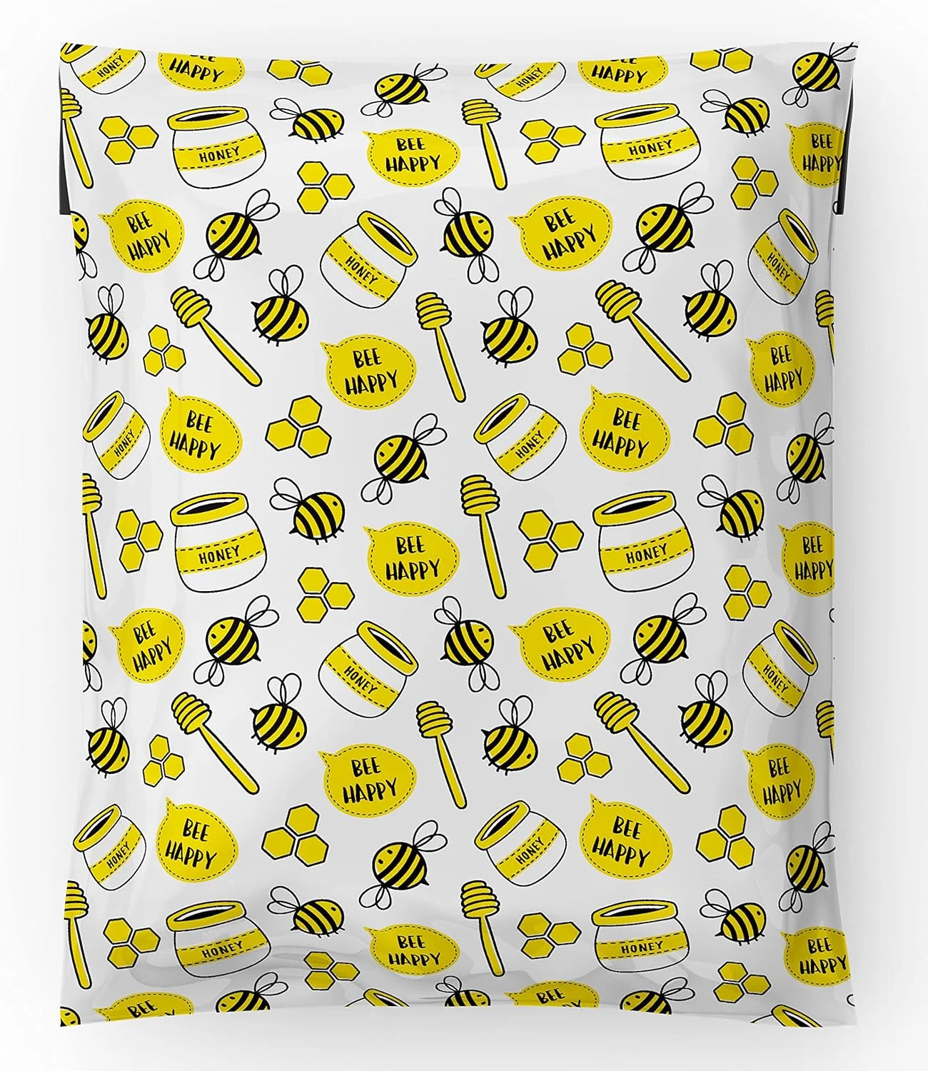 پاکت پستی پلی اتیلن طرح زنبور عسل استشا ساپلای سایز 10x13 (بسته 50 عددی) - پاکت های پستی خود چسب