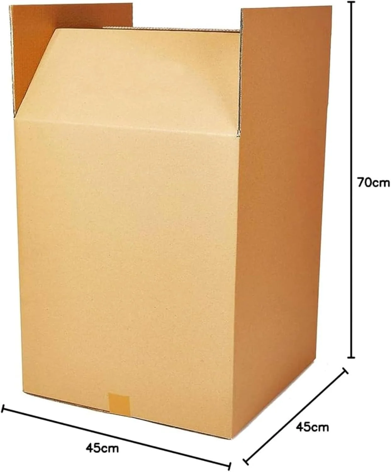 جعبه کارتن مقوایی 5 لایه قهوه ای SAKPHIL (5 عددی) | 45x45x70 سانتی متر (18x18x28 اینچ) | ظرفیت 28 کیلوگرم | دیواره دوبل | 100% مقوای قابل بازیافت | جعبه های بسته بندی قوی برای | اسباب کشی | حمل و نقل | ذخیره سازی