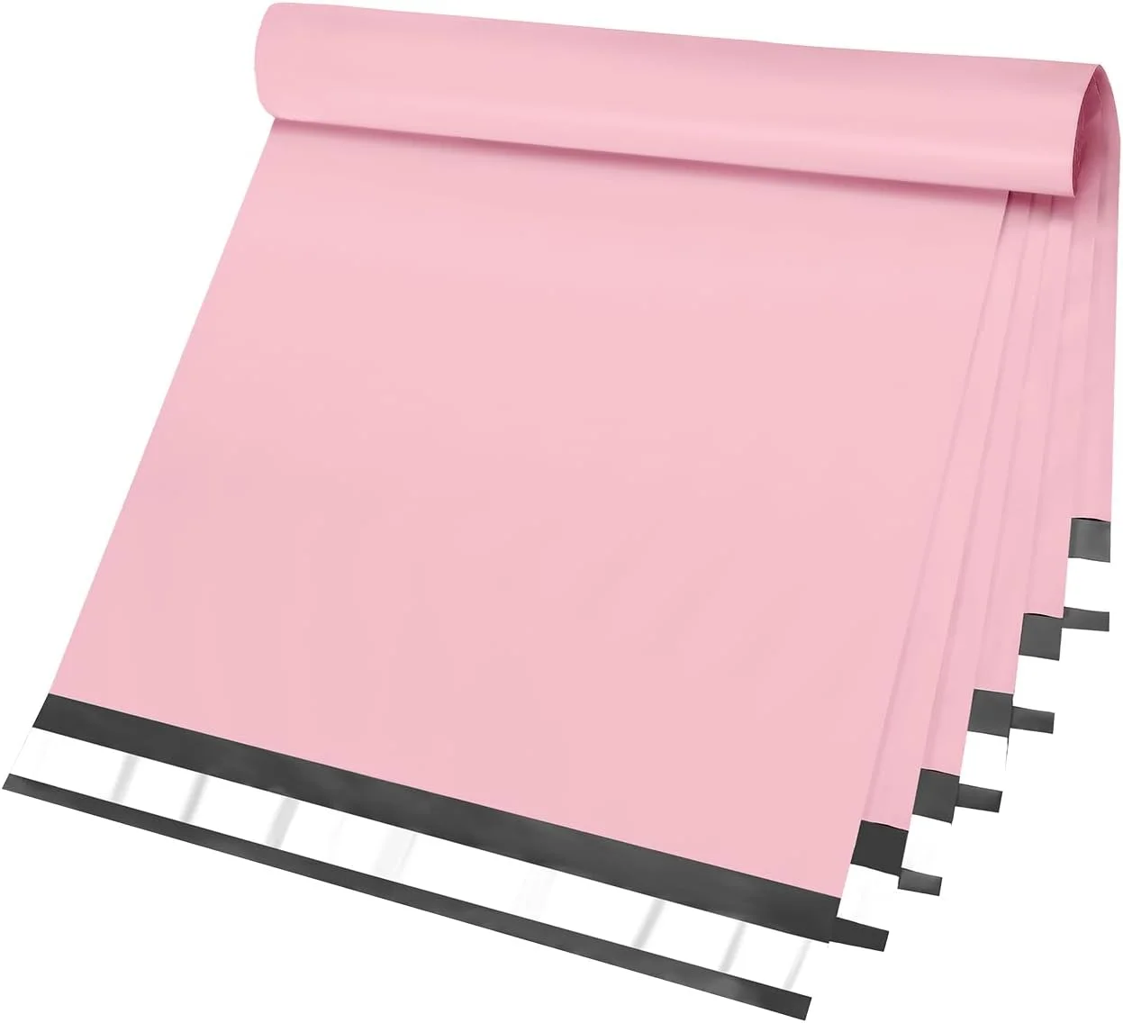 پاکت پستی پلی Famagic سایز 29x66 سانتی متر، بسته 12 عددی، کیسه های حمل و نقل کوچک، پاکت های صورتی، کیسه پستی خود چسب، کیسه های بسته بندی پلاستیکی ضد آب و مقاوم در برابر پارگی