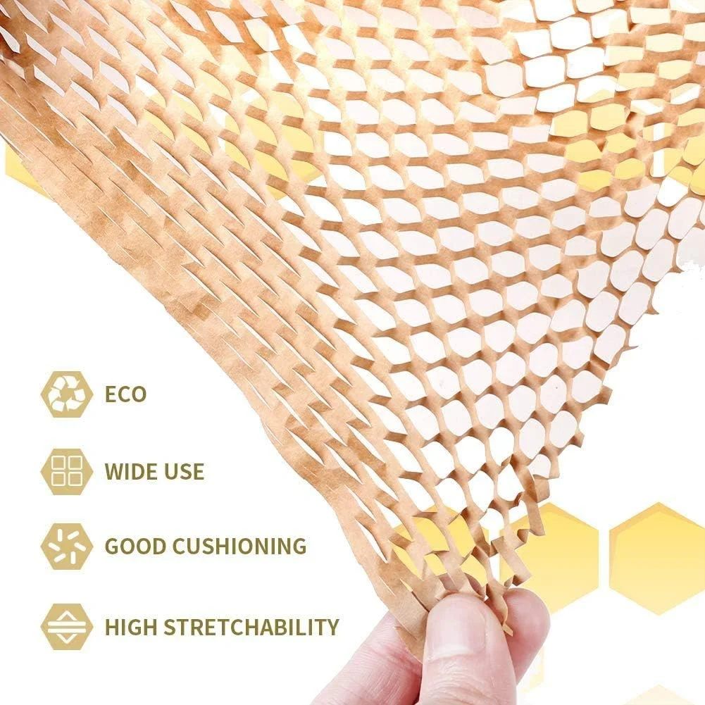 رول کاغذ بسته بندی لانه زنبوری اکو برای جابجایی اشیاء شکستنی، 30 سانتی متر، رول 10 متری، جایگزین کاغذ بسته بندی بازیافتی برای بسته بندی حبابدار برای حمل و نقل رول کاغذ بسته بندی لانه زنبوری اکو برای جابجایی اشیاء شکستنی، 30 سانتی متر، رول 10 متری، جایگزین کاغذ بسته بندی بازیافتی برای بسته بندی حبابدار برای حمل و نقل