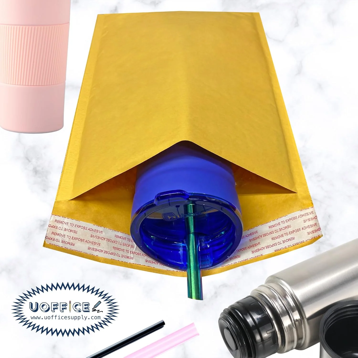 پاکت های پستی حبابدار کرافت uOffice برای بسته بندی، حمل و نقل و ارسال پستی تجاری (50 عدد، 3-8.5 اینچ در 14.5 اینچ) پاکت های پستی حبابدار کرافت uOffice برای بسته بندی، حمل و نقل و ارسال پستی تجاری (50 عدد، 3-8.5 اینچ در 14.5 اینچ)