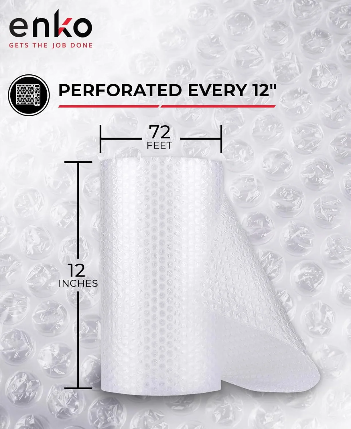 محصولات enKo (یک بسته) رول بسته بندی حبابدار 12 اینچ در 72 فوت، دارای پرفراژ در هر 12 اینچ به همراه 20 عدد برچسب شکننده برای اسباب کشی، حمل و نقل، بسته بندی جعبه ها و لوازم محصولات enKo (یک بسته) رول بسته بندی حبابدار 12 اینچ در 72 فوت، دارای پرفراژ در هر 12 اینچ به همراه 20 عدد برچسب شکننده برای اسباب کشی، حمل و نقل، بسته بندی جعبه ها و لوازم