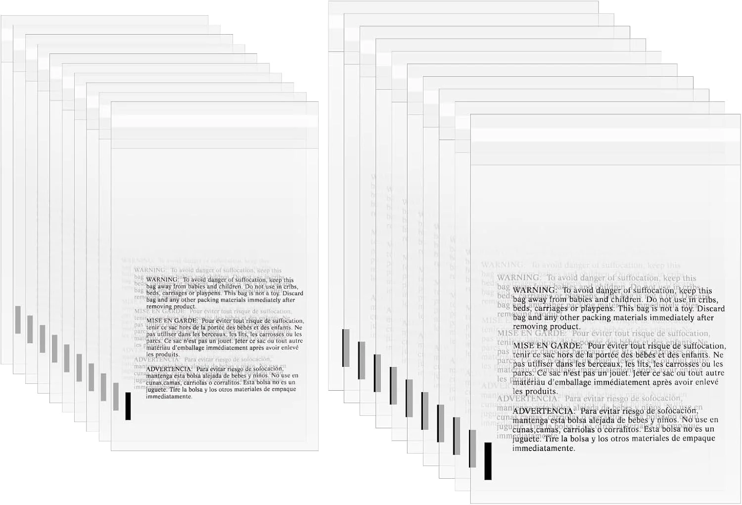 sourcing map 200 عدد کیسه پلی اتیلن شفاف خود چسب دار با هشدار خفگی، 15.2x22.8 سانتی متر، 20.3x25.4 سانتی متر، کیسه های حمل و نقل پلی اتیلن شفاف با چسب فوق العاده قوی برای بسته بندی لوازم خرده فروشی sourcing map 200 عدد کیسه پلی اتیلن شفاف خود چسب دار با هشدار خفگی، 15.2x22.8 سانتی متر، 20.3x25.4 سانتی متر، کیسه های حمل و نقل پلی اتیلن شفاف با چسب فوق العاده قوی برای بسته بندی لوازم خرده فروشی