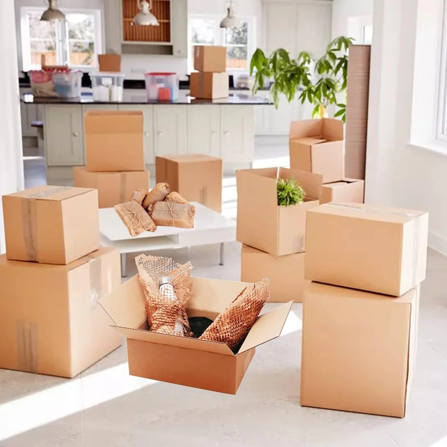 کاغذ بسته بندی لانه زنبوری HBSTUDIO، 30 سانتی متر × 50 متر، روکش حباب دار برای اسباب کشی، کاغذ بسته بندی محصولات و هدایا، مواد بسته بندی بالشتکی قابل بازیافت و تجزیه پذیر کاغذ بسته بندی لانه زنبوری HBSTUDIO، 30 سانتی متر × 50 متر، روکش حباب دار برای اسباب کشی، کاغذ بسته بندی محصولات و هدایا، مواد بسته بندی بالشتکی قابل بازیافت و تجزیه پذیر