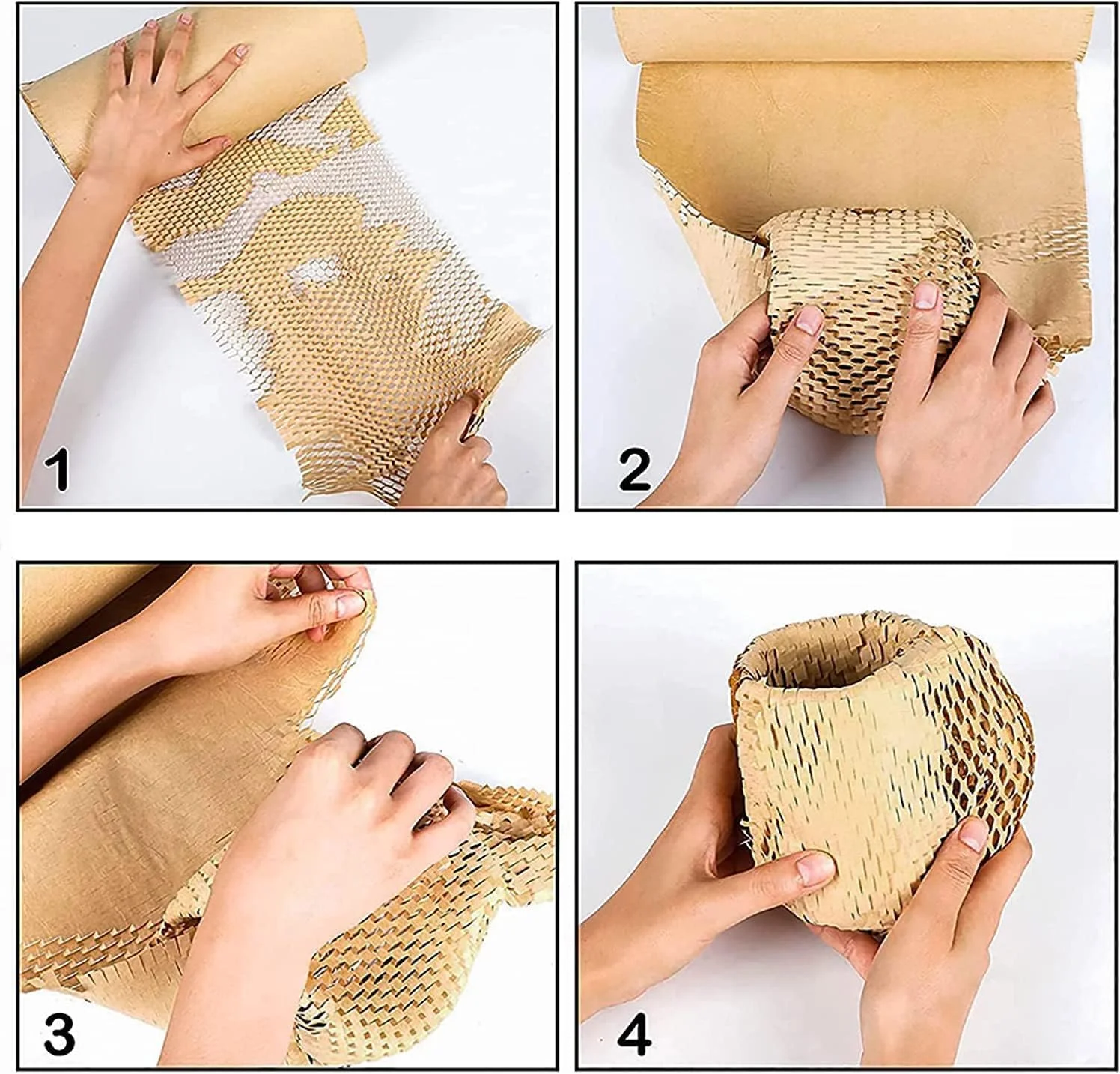 کاغذ بسته بندی لانه زنبوری سازگار با محیط زیست، رول بسته بندی بالشتکی لانه زنبوری 15 اینچ × 820 فوت برای بسته بندی اسباب کشی، حمل و نقل و هدیه، کاغذ لانه زنبوری قابل بازیافت، لوازم اسباب کشی، کاغذ حبابدار، رول محافظ بسته بندی کاغذ بسته بندی لانه زنبوری سازگار با محیط زیست، رول بسته بندی بالشتکی لانه زنبوری 15 اینچ × 820 فوت برای بسته بندی اسباب کشی، حمل و نقل و هدیه، کاغذ لانه زنبوری قابل بازیافت، لوازم اسباب کشی، کاغذ حبابدار، رول محافظ بسته بندی