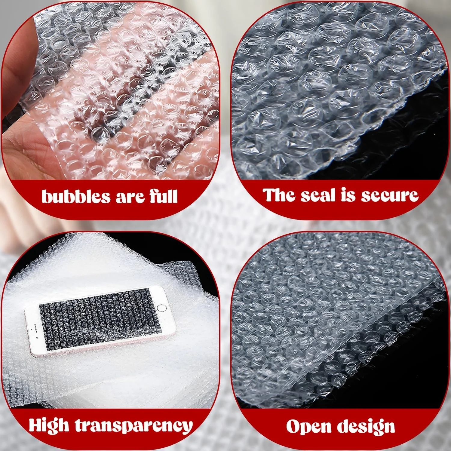 کیسه های حبابدار Lainrrew، 50 عدد کیسه حبابدار شفاف، بسته بندی بالشتکی دو جداره برای حمل و نقل، اسباب کشی، انبارداری و لوازم بسته بندی، مواد بسته بندی محافظ، پلاستیک حبابدار (30x30 سانتی متر) کیسه های حبابدار Lainrrew، 50 عدد کیسه حبابدار شفاف، بسته بندی بالشتکی دو جداره برای حمل و نقل، اسباب کشی، انبارداری و لوازم بسته بندی، مواد بسته بندی محافظ، پلاستیک حبابدار (30x30 سانتی متر)