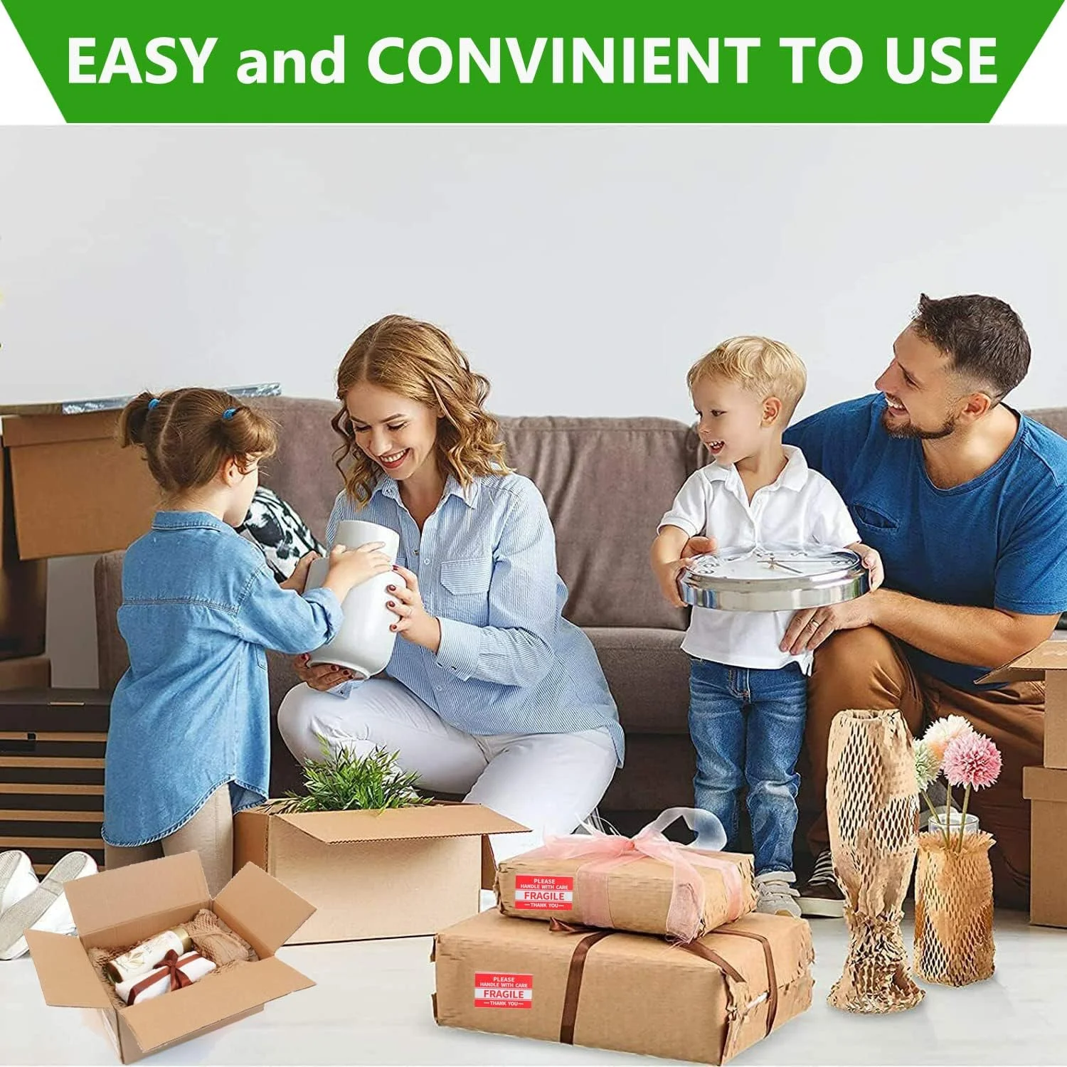 کاغذ بسته بندی لانه زنبوری، رول بسته بندی حبابدار 15 اینچ در 200 فوت برای اسباب کشی، حمل و نقل، بسته بندی هدایا، کاغذ بالشتک قابل بازیافت، لوازم بسته بندی اسباب کشی، رول محافظ با 20 برچسب شکننده کاغذ بسته بندی لانه زنبوری، رول بسته بندی حبابدار 15 اینچ در 200 فوت برای اسباب کشی، حمل و نقل، بسته بندی هدایا، کاغذ بالشتک قابل بازیافت، لوازم بسته بندی اسباب کشی، رول محافظ با 20 برچسب شکننده