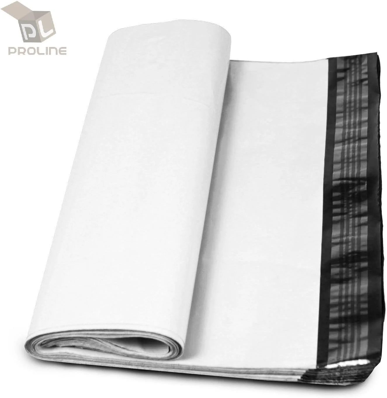 پاکت پستی پلی اتیلن سفید ProLine سایز 24x24 اینچ، خود چسب، ضخامت 2.5 میل، بسته 50 عددی