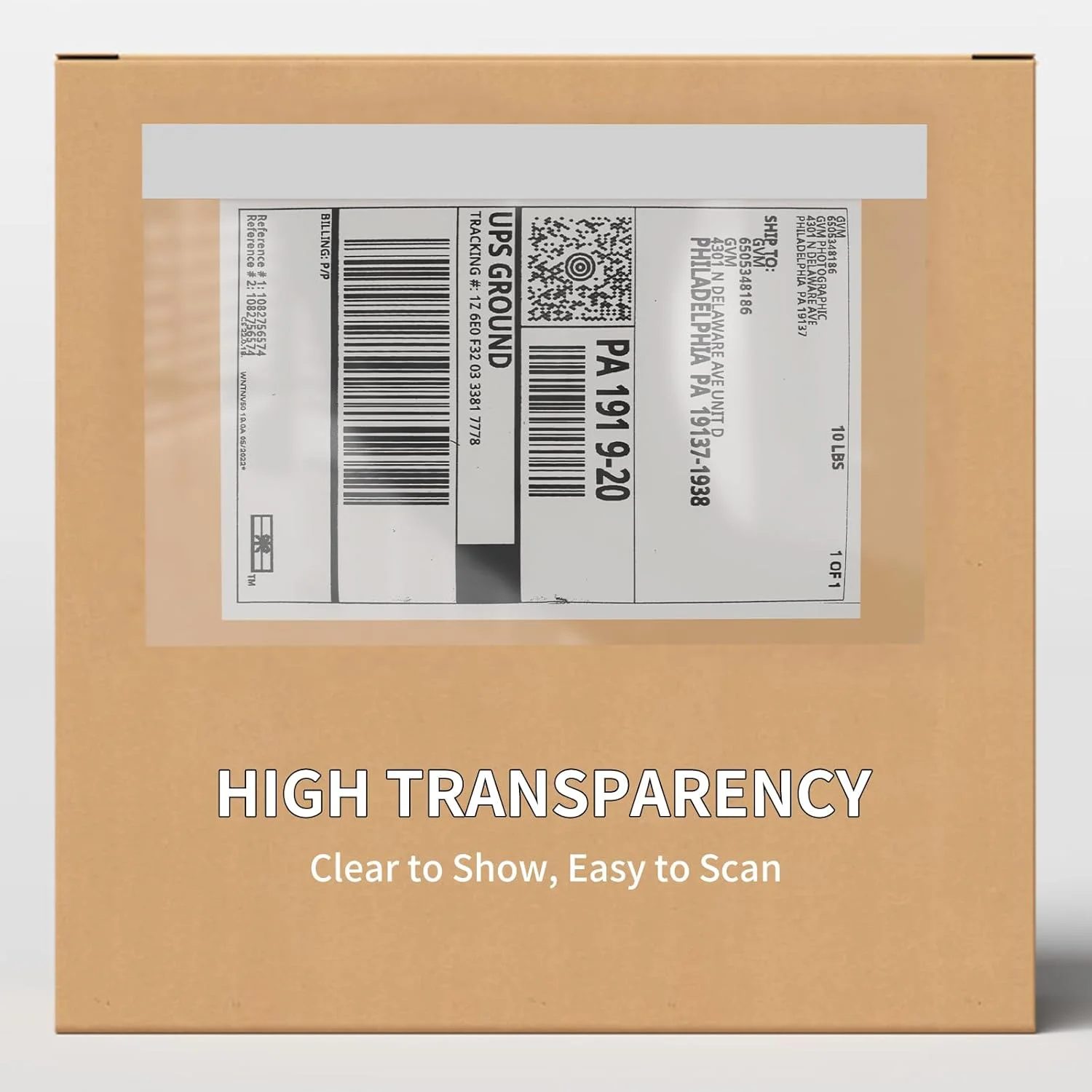 پاکت های برچسب حمل و نقل بستیکر 6 در 9 اینچ (200 عددی) - پاکت های چسبی شفاف برای لیست بسته بندی، لوازم حمل و نقل برای کسب و کارهای کوچک