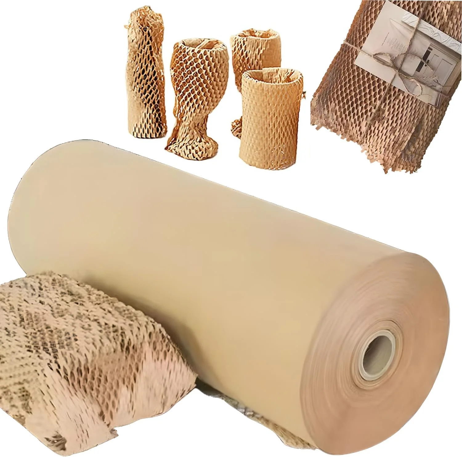 کاغذ بسته بندی لانه زنبوری سازگار با محیط زیست، رول بسته بندی بالشتکی لانه زنبوری 20 اینچ در 820 فوت برای بسته بندی اسباب کشی، حمل و نقل و هدیه، کاغذ لانه زنبوری قابل بازیافت، لوازم اسباب کشی، کاغذ حبابدار، رول محافظ بسته بندی کاغذ بسته بندی لانه زنبوری سازگار با محیط زیست، رول بسته بندی بالشتکی لانه زنبوری 20 اینچ در 820 فوت برای بسته بندی اسباب کشی، حمل و نقل و هدیه، کاغذ لانه زنبوری قابل بازیافت، لوازم اسباب کشی، کاغذ حبابدار، رول محافظ بسته بندی