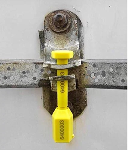 مهر و موم های پیچ و مهره ای برند AVG Packaging Supplies - مهر و موم حمل و نقل با امنیت بالا با شماره گذاری پیشرونده چاپی - ضد دستکاری برای کامیون ها، تریلرها، کانتینرهای بار - دارای گواهینامه ISO و C-TPAT (50 عدد مهر و موم B)