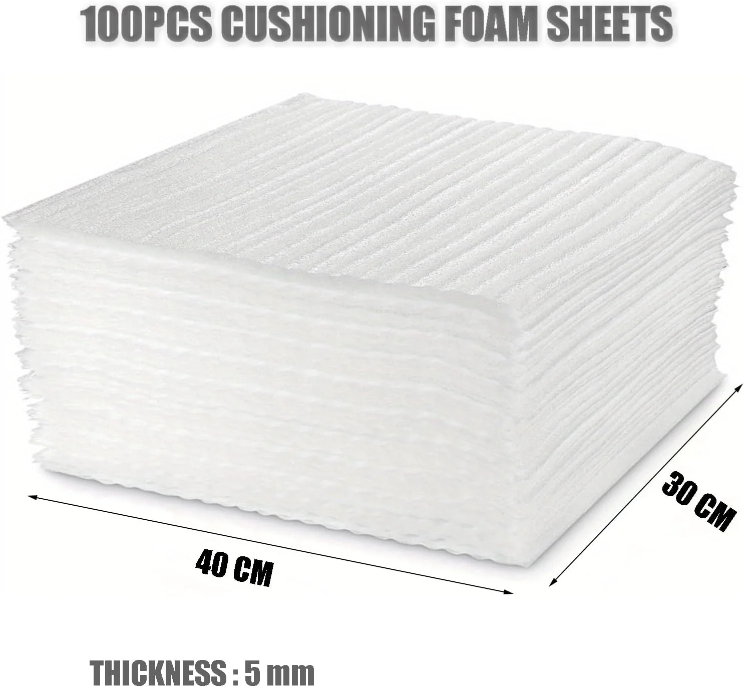 کوبنگا بسته 100 عددی کیسه و ورق فوم مبلمان، 40 × 30 سانتی متر، کیسه های بسته بندی فوم برای اسباب کشی، لوازم اسباب کشی برای بسته بندی و جعبه های حمل و نقل، کیسه های بسته بندی فوم مبلمان برای محافظت از فنجان ها