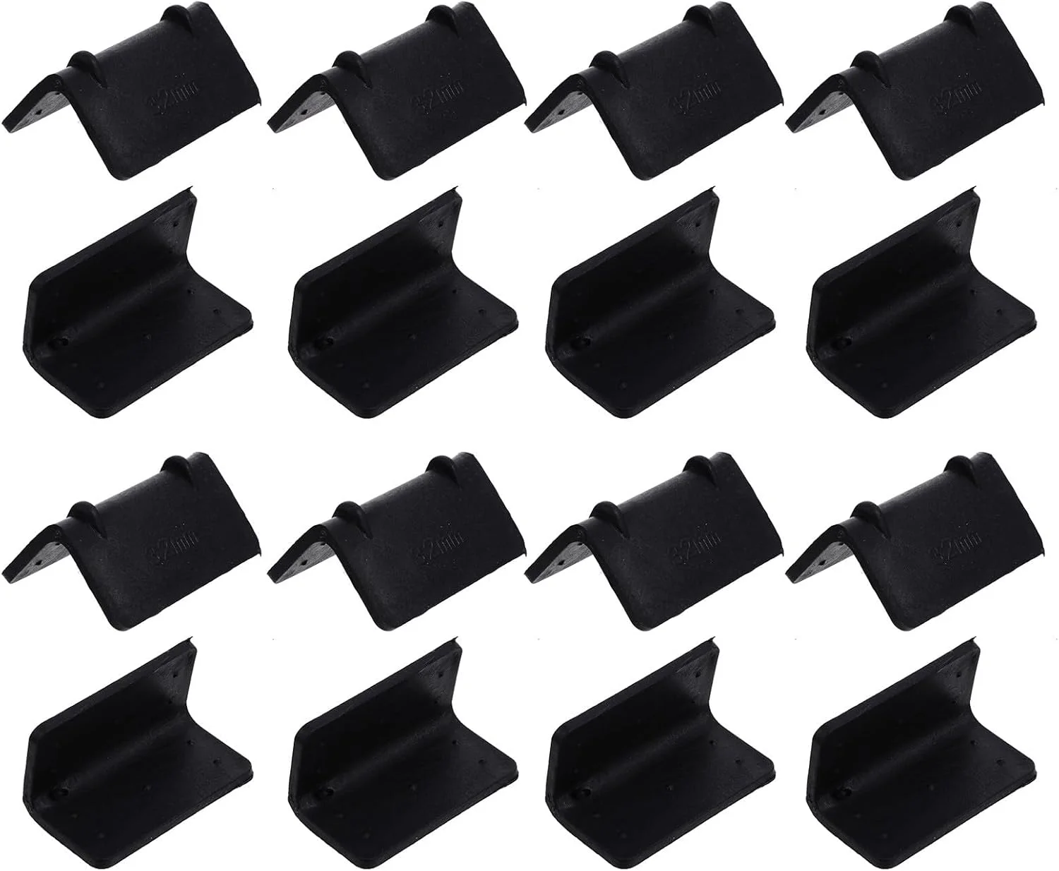 پاپت پاپ 100 عدد محافظ گوشه پلاستیکی برای حمل و نقل، محافظ لبه مشکی لوازم بسته بندی