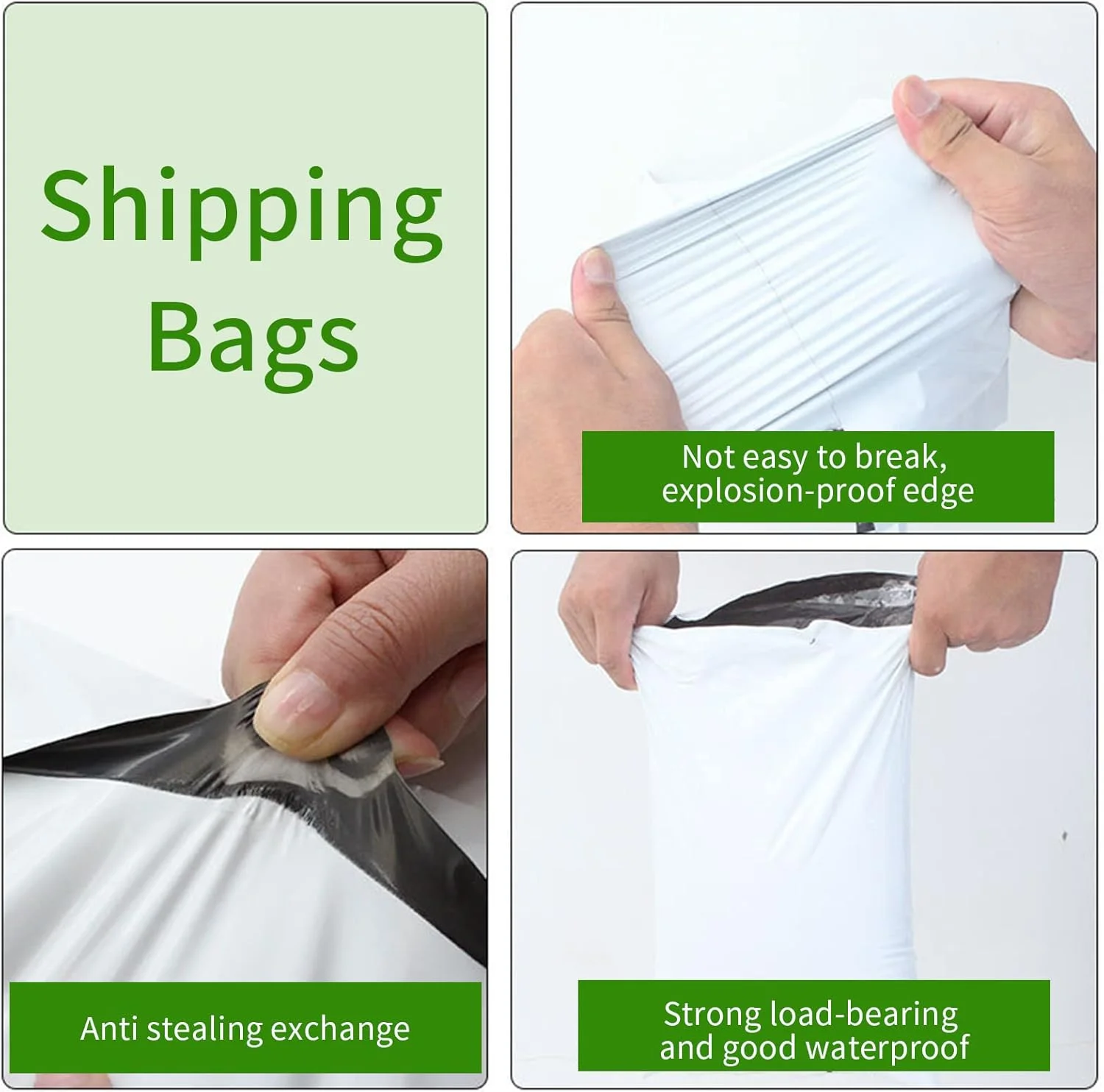 100 عدد پاکت پستی ضد آب 15x29 سانتی‌متر، پاکت‌های پستی پلی، پاکت‌های نامه، پاکت‌های پستی با چسب قوی خود چسب، کیسه‌های بسته‌بندی، پاکت‌های پستی برای لوازم حمل و نقل کسب و کارهای کوچک