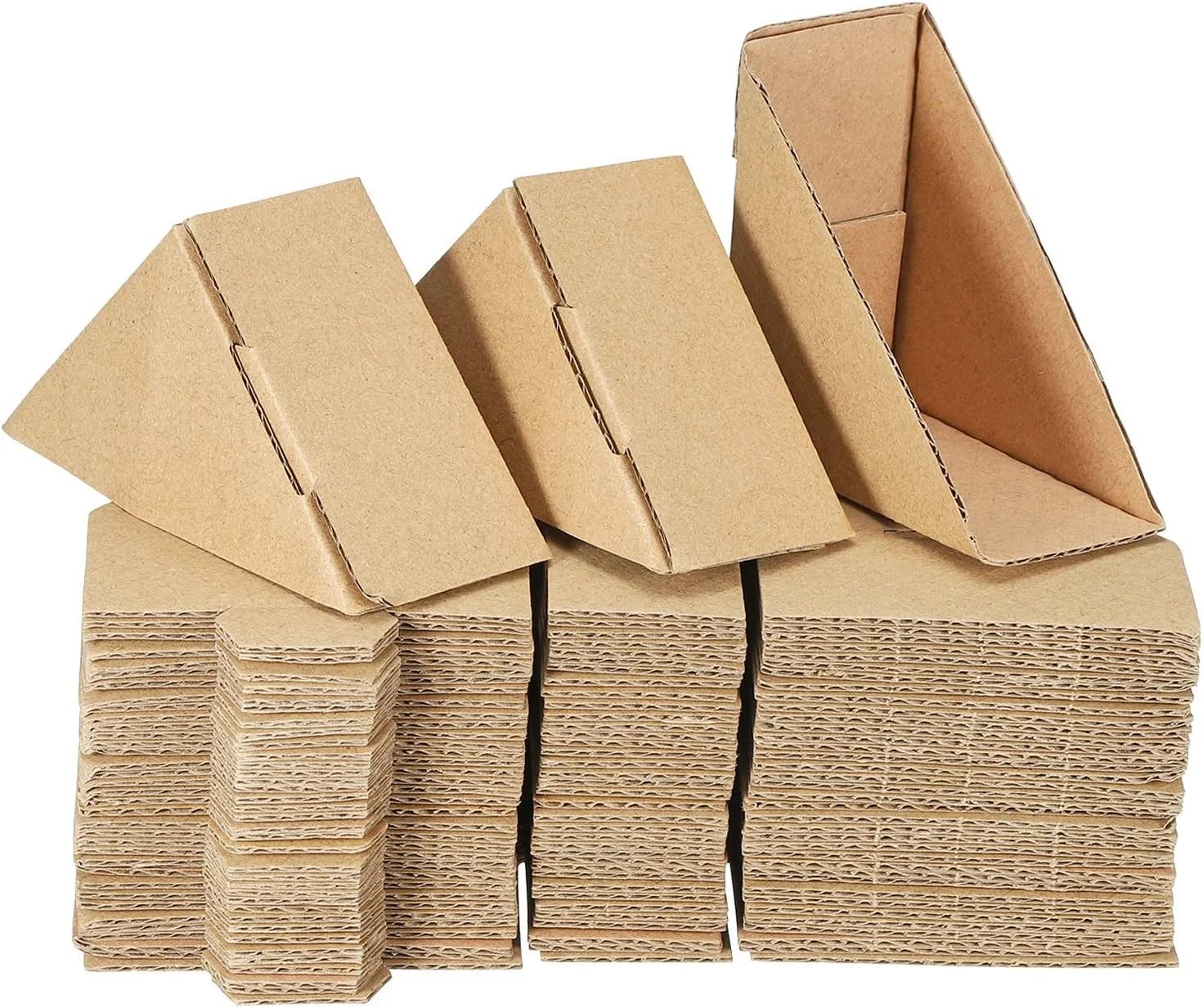 محافظ گوشه مقوایی قابل تنظیم sourcing map، محافظ لبه مقوایی 7x7x3.5 سانتی متر برای هنر، بسته بندی، لوازم حمل و نقل بسته 60 عددی