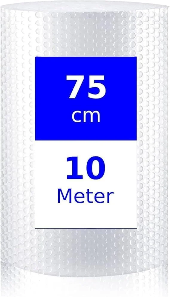 رول پلاستیک حبابدار، 75 سانتی متر × 10 متر، محافظ حباب هوا برای بسته بندی، حمل و نقل، ارسال پستی، بسته بندی و لوازم اسباب کشی