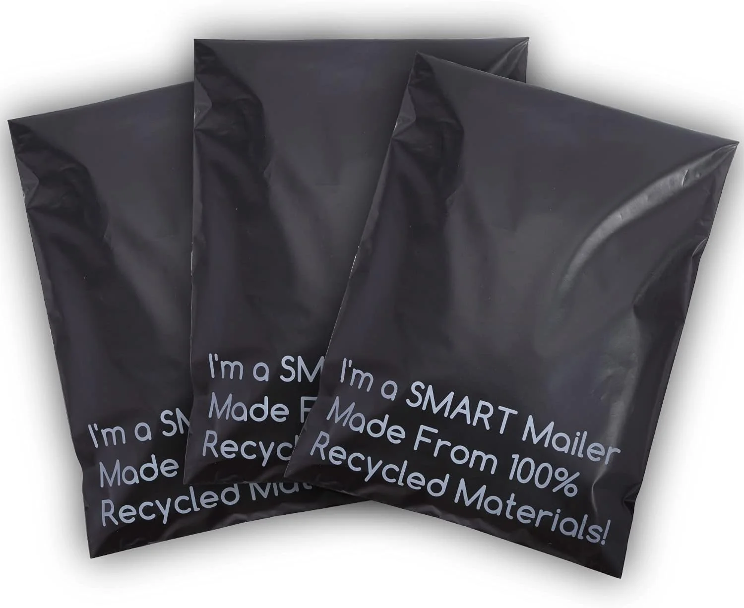 پاکت پستی بازیافتی هوشمند Smart Shipping Supply، 200 عدد، 30x39 سانتی متر، ساخته شده از 100% مواد بازیافتی، پاکت های پستی سازگار با محیط زیست، ضخامت 2.5 میل، مشکی، 30x39 سانتی متر (200 عدد)