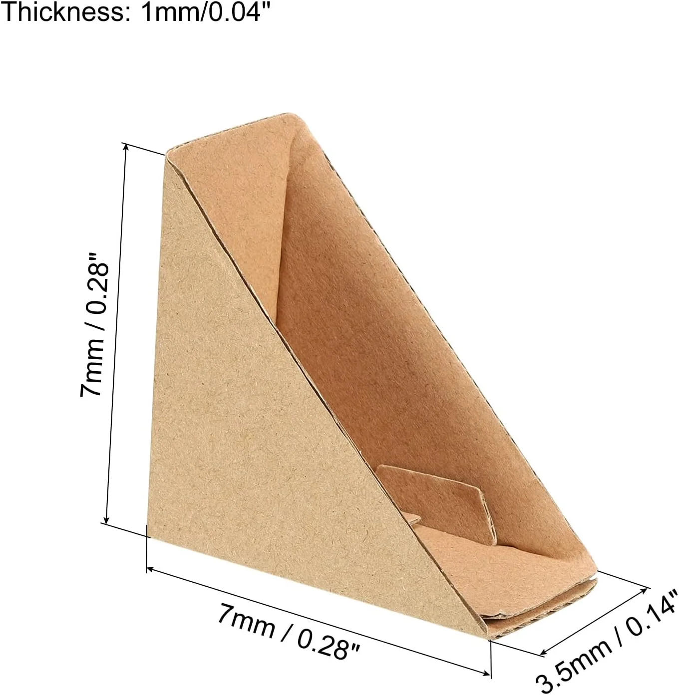 محافظ گوشه مقوایی قابل تنظیم sourcing map، محافظ لبه مقوایی 7x7x3.5 سانتی متر برای هنر، بسته بندی، لوازم حمل و نقل بسته 60 عددی