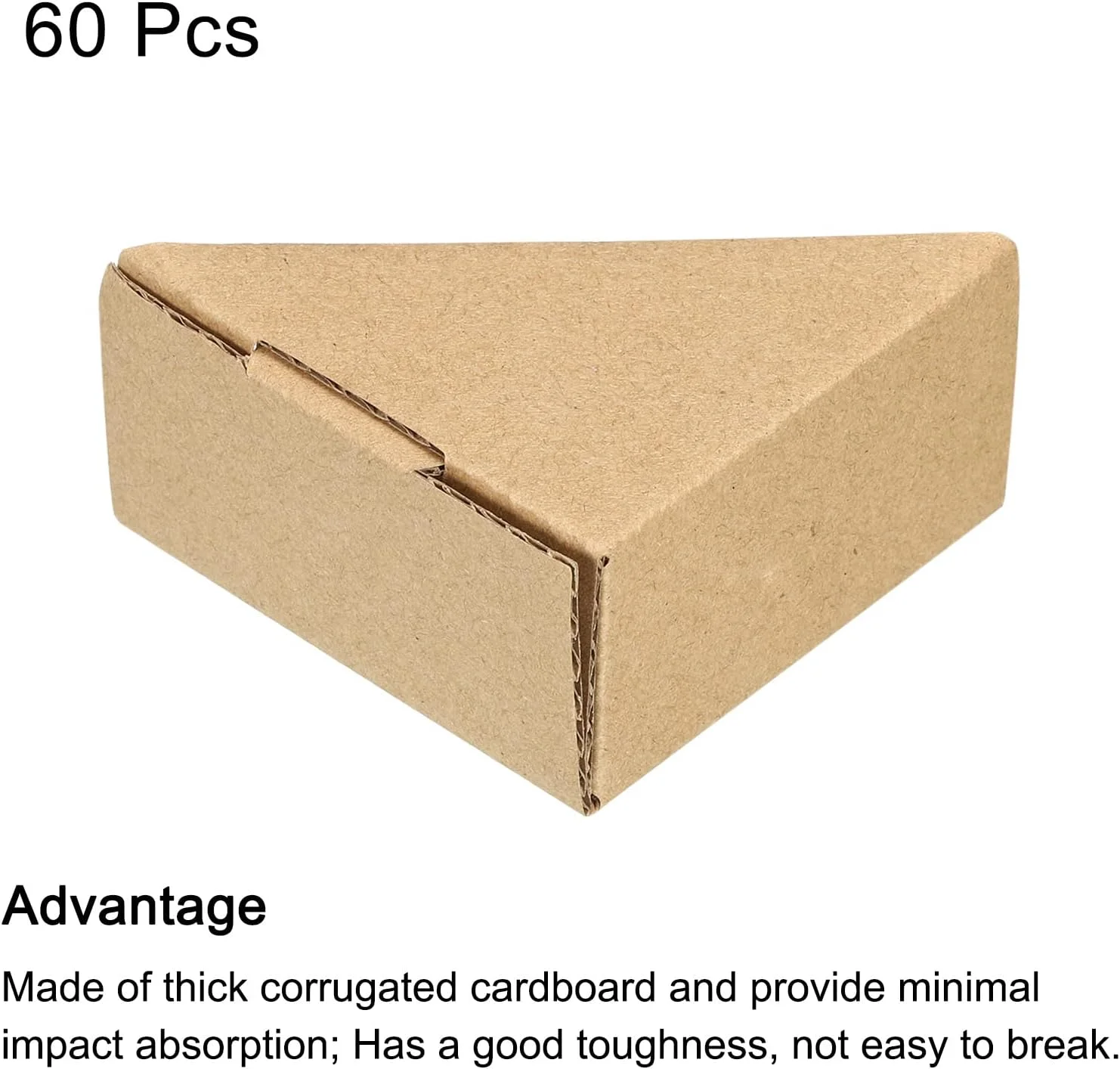 محافظ گوشه مقوایی قابل تنظیم sourcing map، محافظ لبه مقوایی 7x7x3.5 سانتی متر برای هنر، بسته بندی، لوازم حمل و نقل بسته 60 عددی