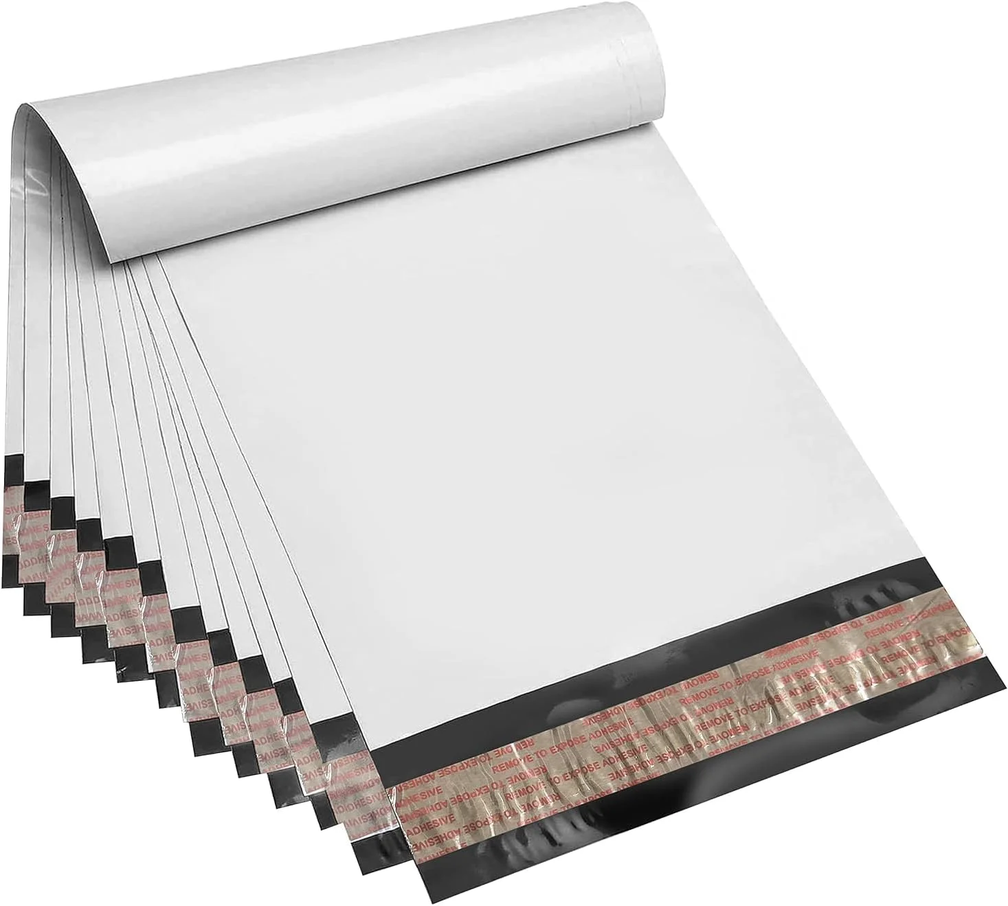 پاکت پستی پلی اتیلن سفید EIt، بسته 200 عددی، لوازم بسته بندی کسب و کارهای کوچک، کیسه های پستی، پاکت های پستی، خود چسب قوی و مقاوم در برابر پارگی (19X24 200PC)